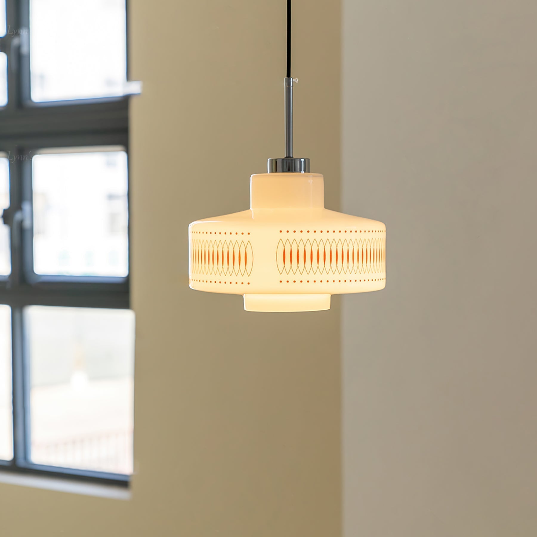 Aelaris Vintage Glass Pendant Lamp-Neutral Decor