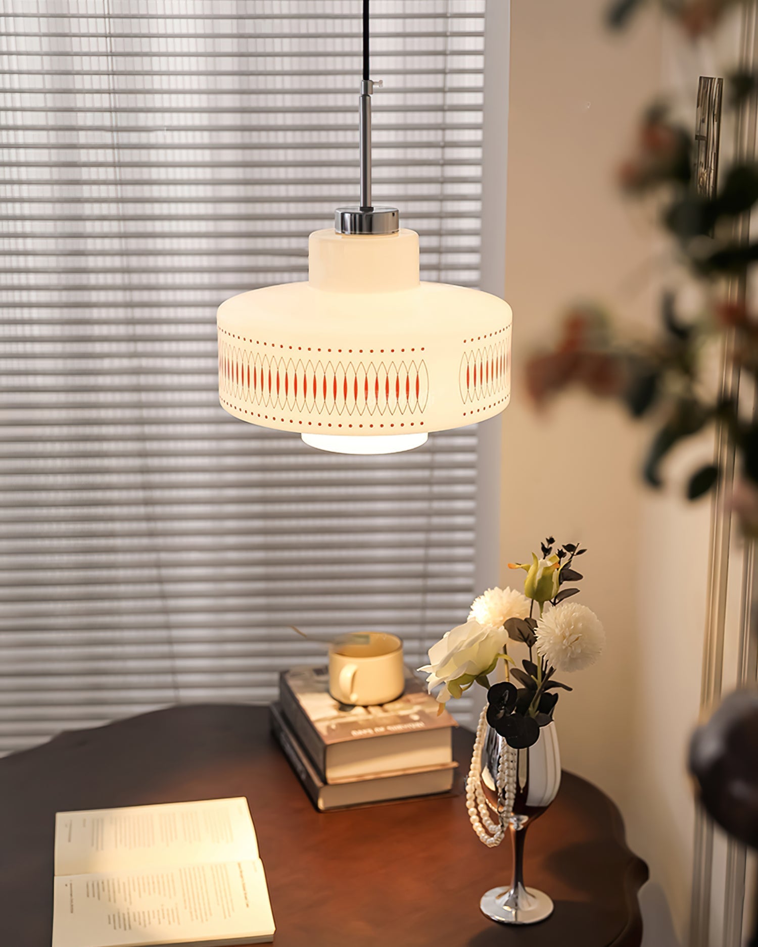 Aelaris Vintage Glass Pendant Lamp-Neutral Decor