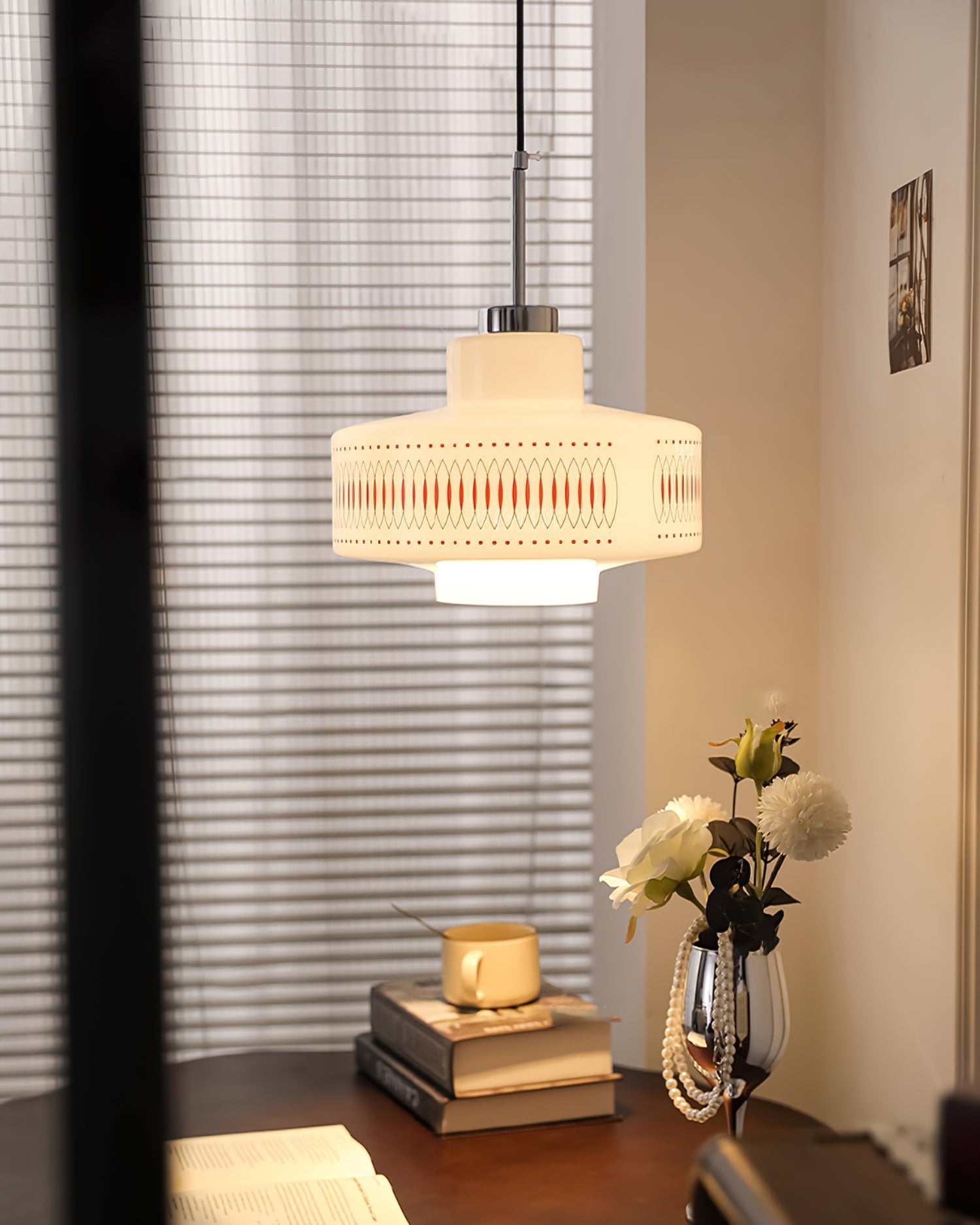 Aelaris Vintage Glass Pendant Lamp-Neutral Decor
