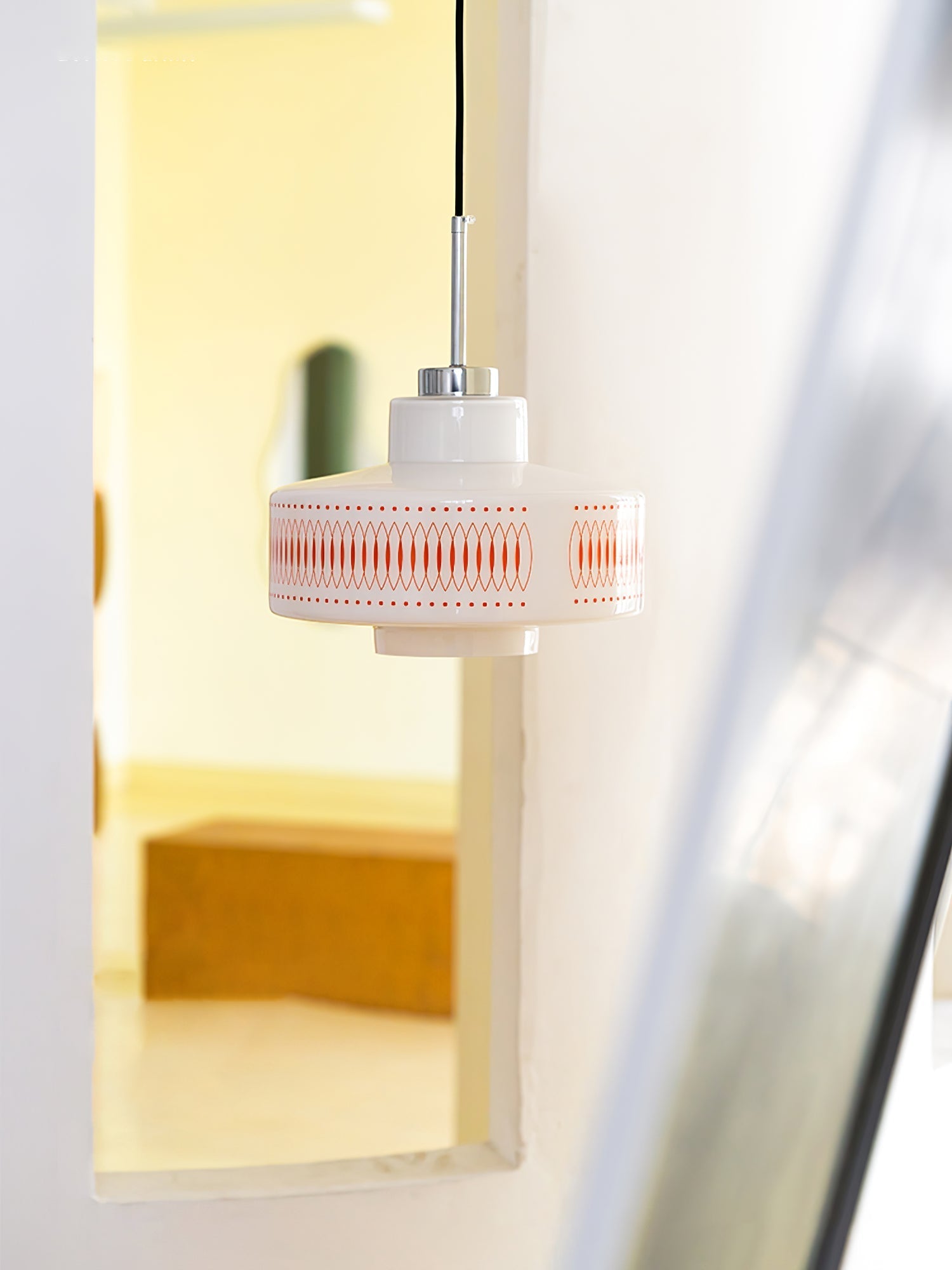 Aelaris Vintage Glass Pendant Lamp-Neutral Decor