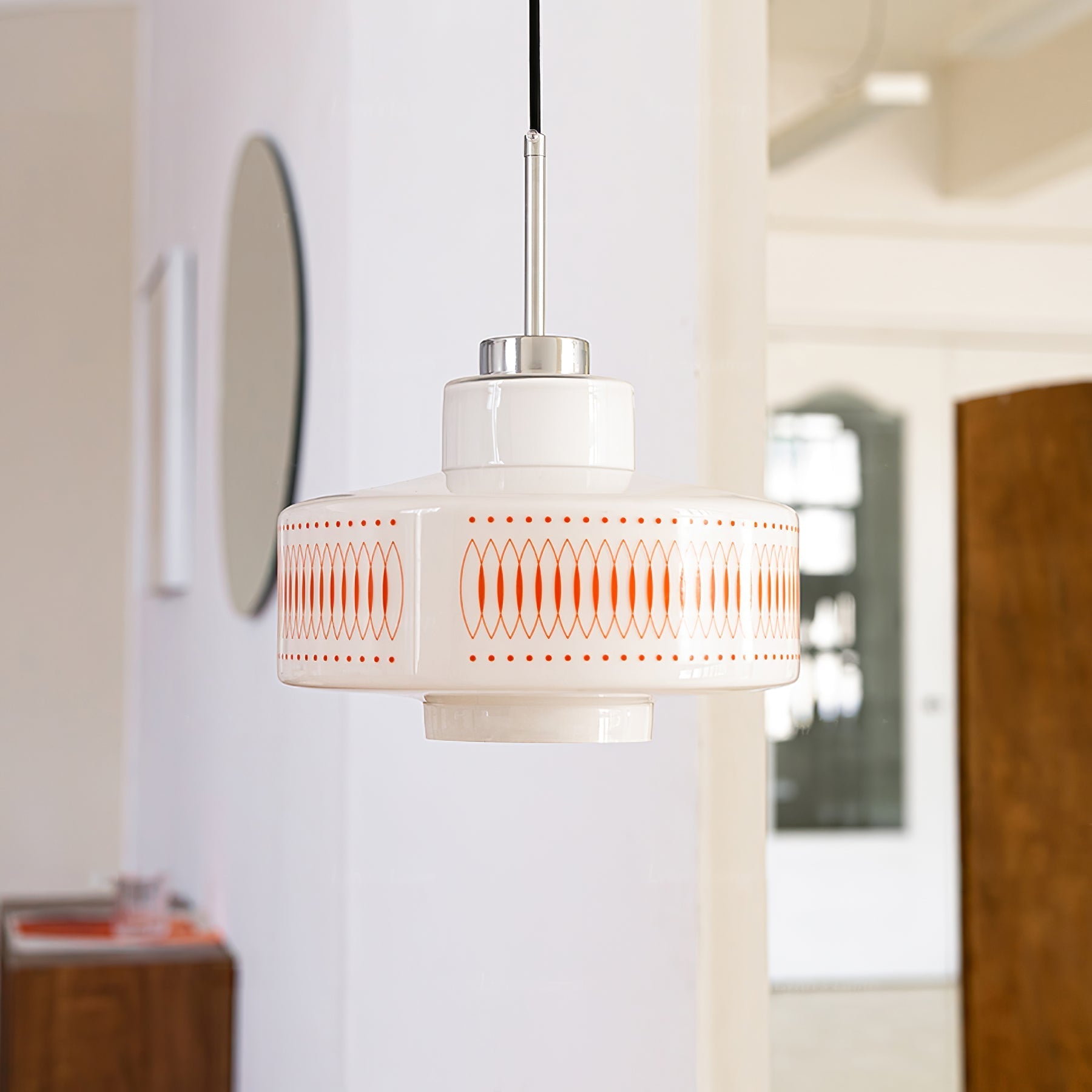 Aelaris Vintage Glass Pendant Lamp-Neutral Decor