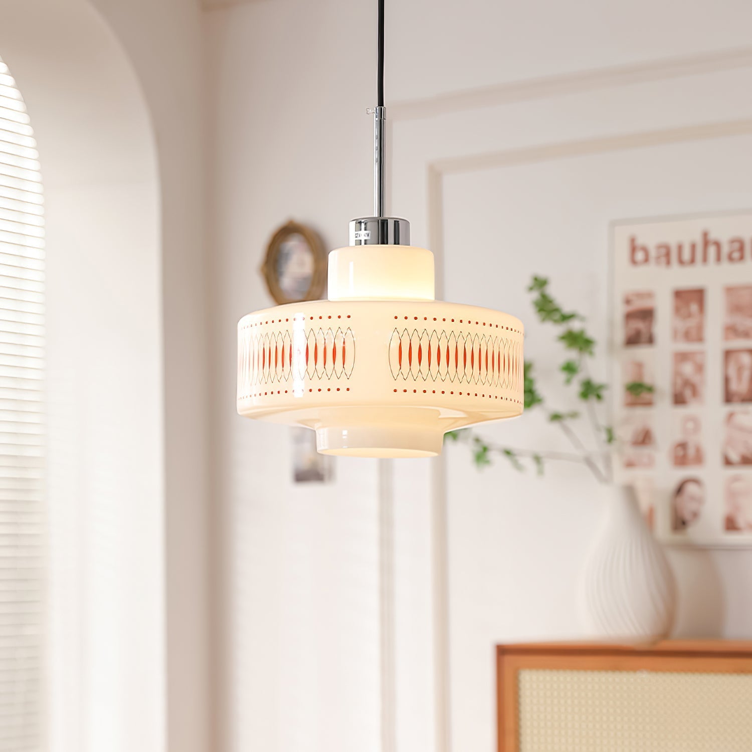 Aelaris Vintage Glass Pendant Lamp-Neutral Decor
