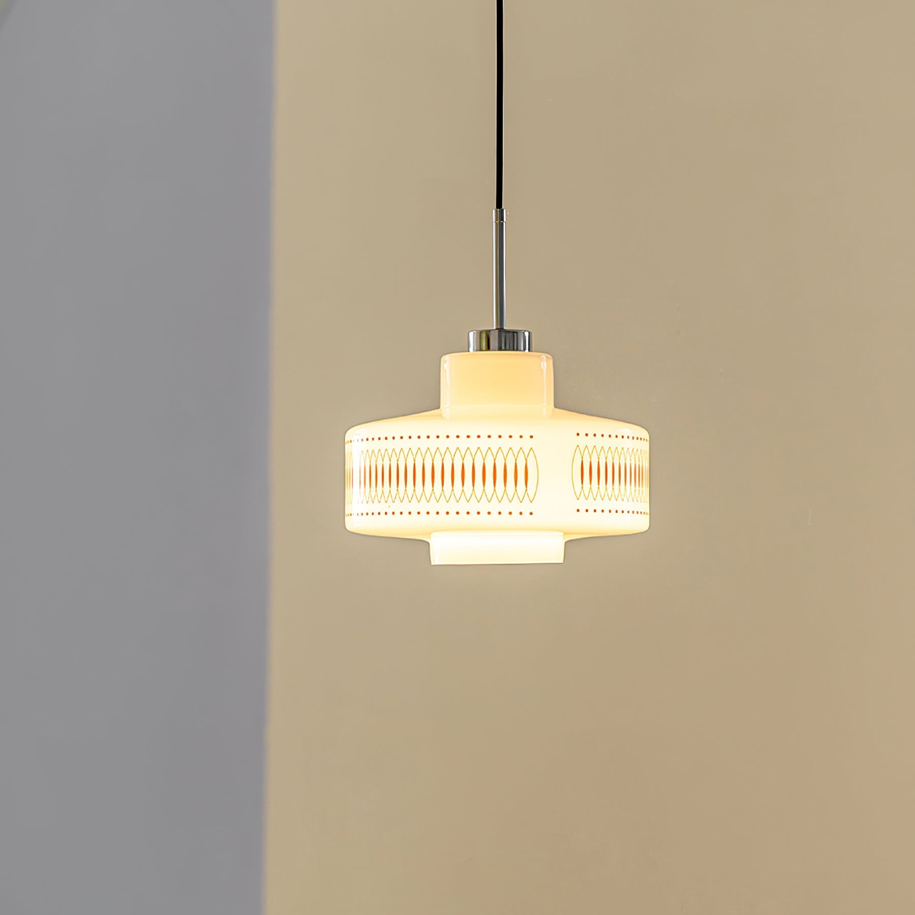 Aelaris Vintage Glass Pendant Lamp-Neutral Decor