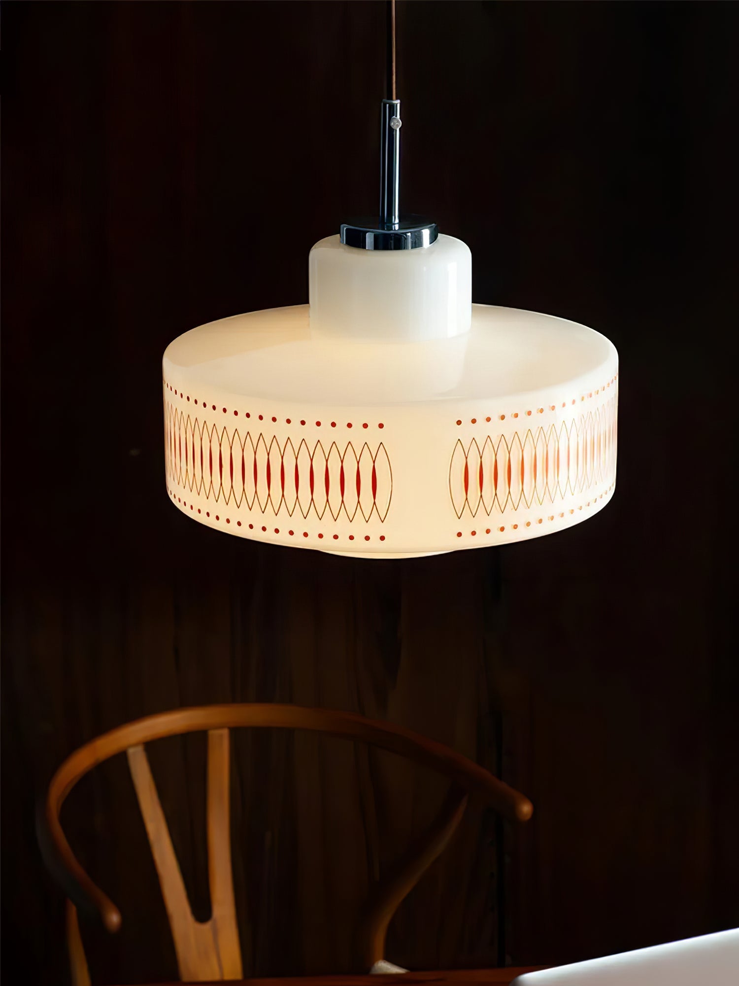 Aelaris Vintage Glass Pendant Lamp-Neutral Decor