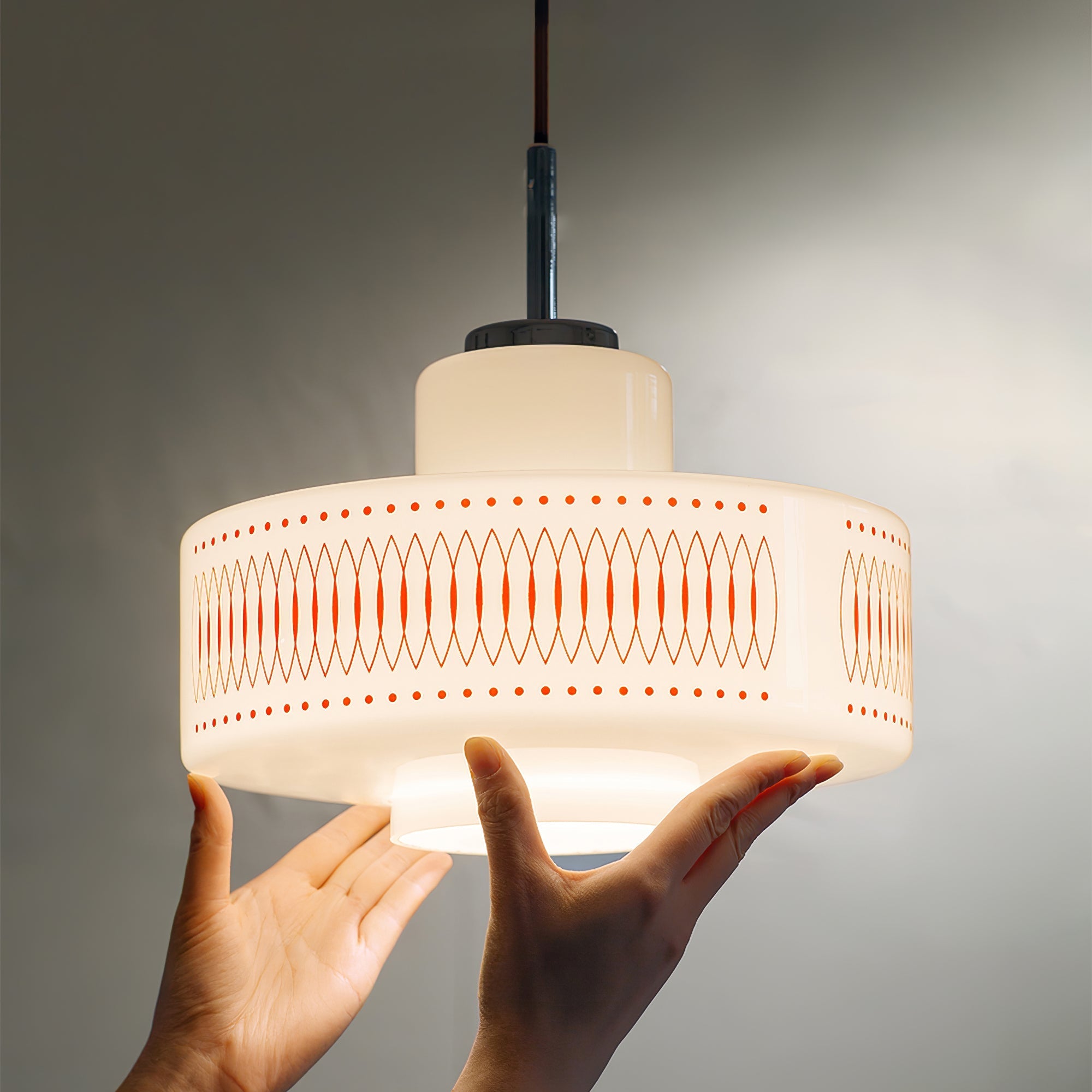 Aelaris Vintage Glass Pendant Lamp-Neutral Decor