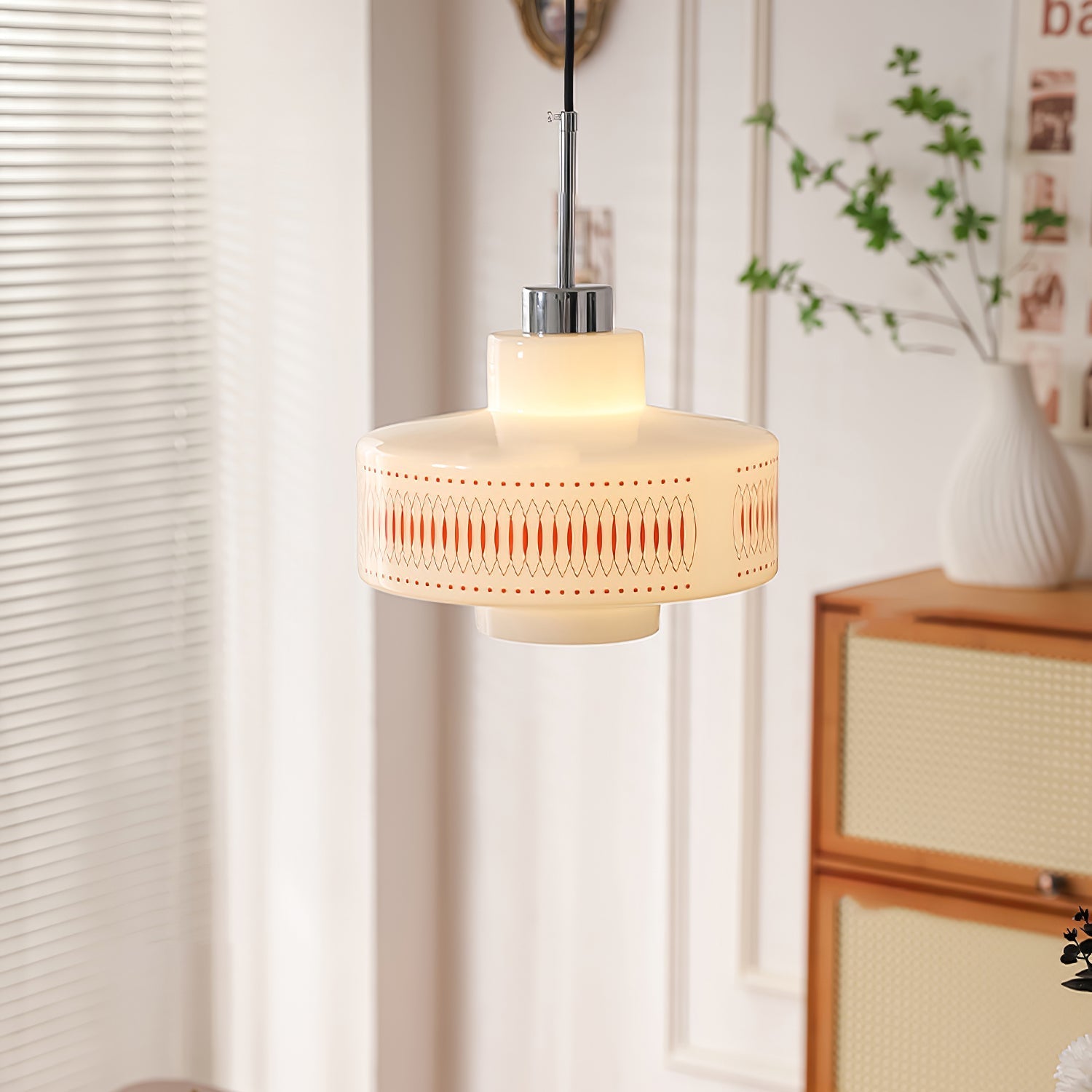 Aelaris Vintage Glass Pendant Lamp-Neutral Decor