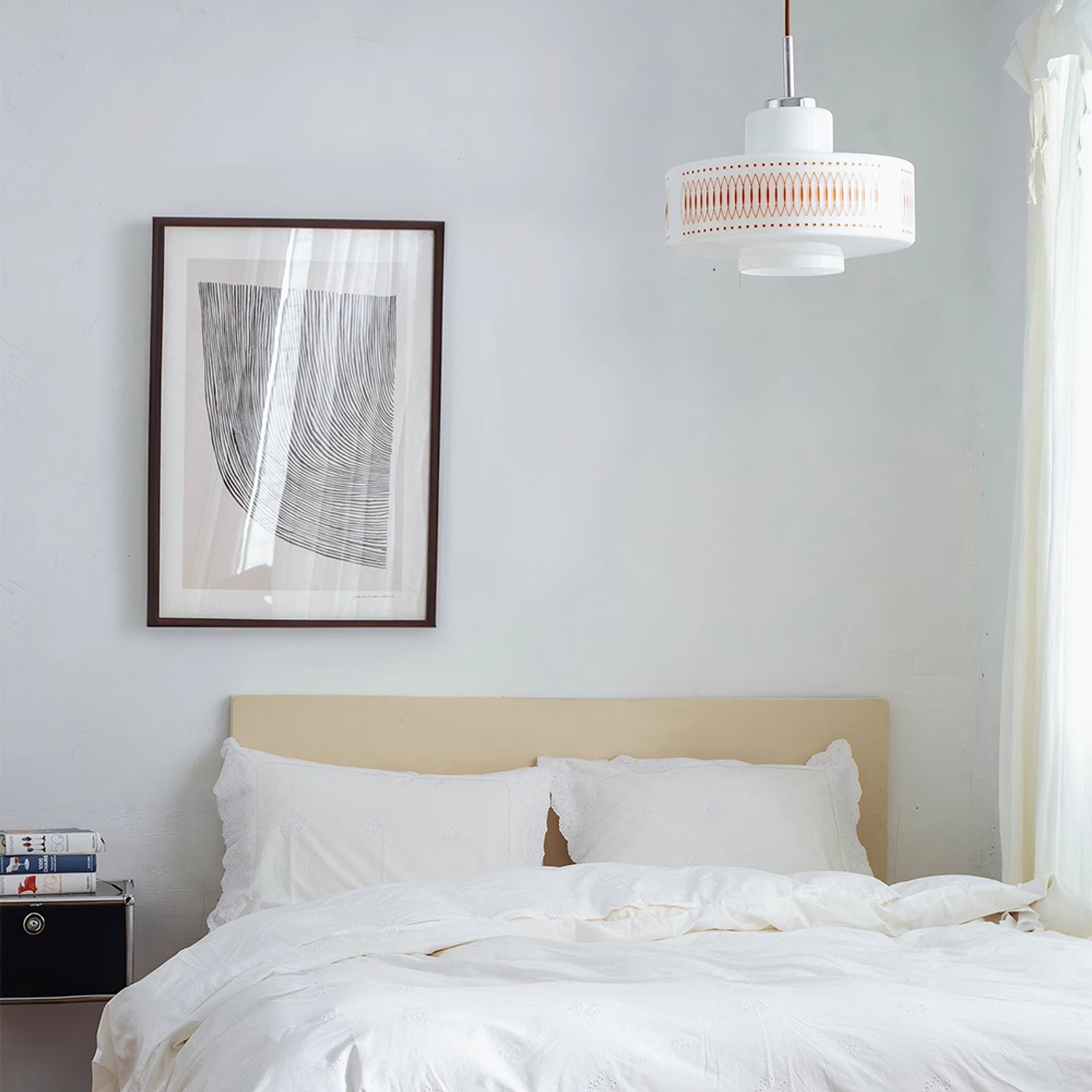 Aelaris Vintage Glass Pendant Lamp-Neutral Decor