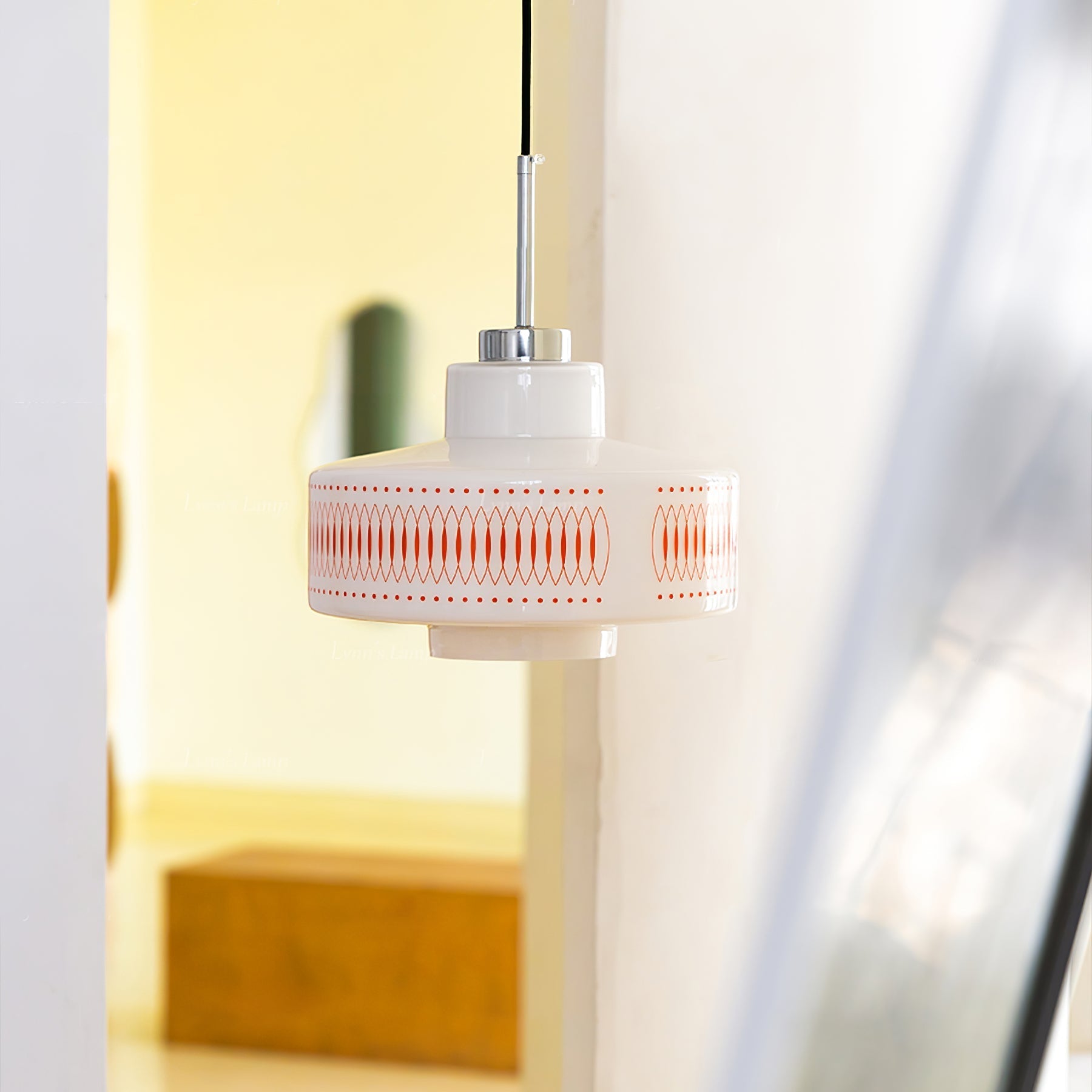 Aelaris Vintage Glass Pendant Lamp-Neutral Decor