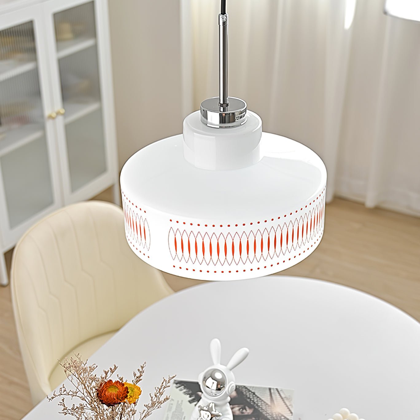 Aelaris Vintage Glass Pendant Lamp-Neutral Decor