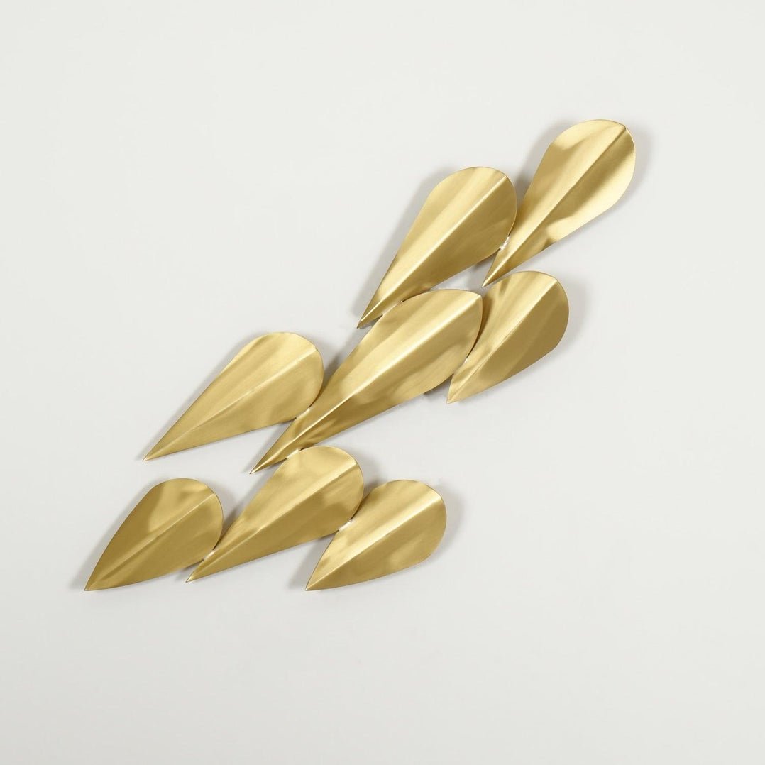 Avynis Abstract Brass Wall Light-Neutral Decor