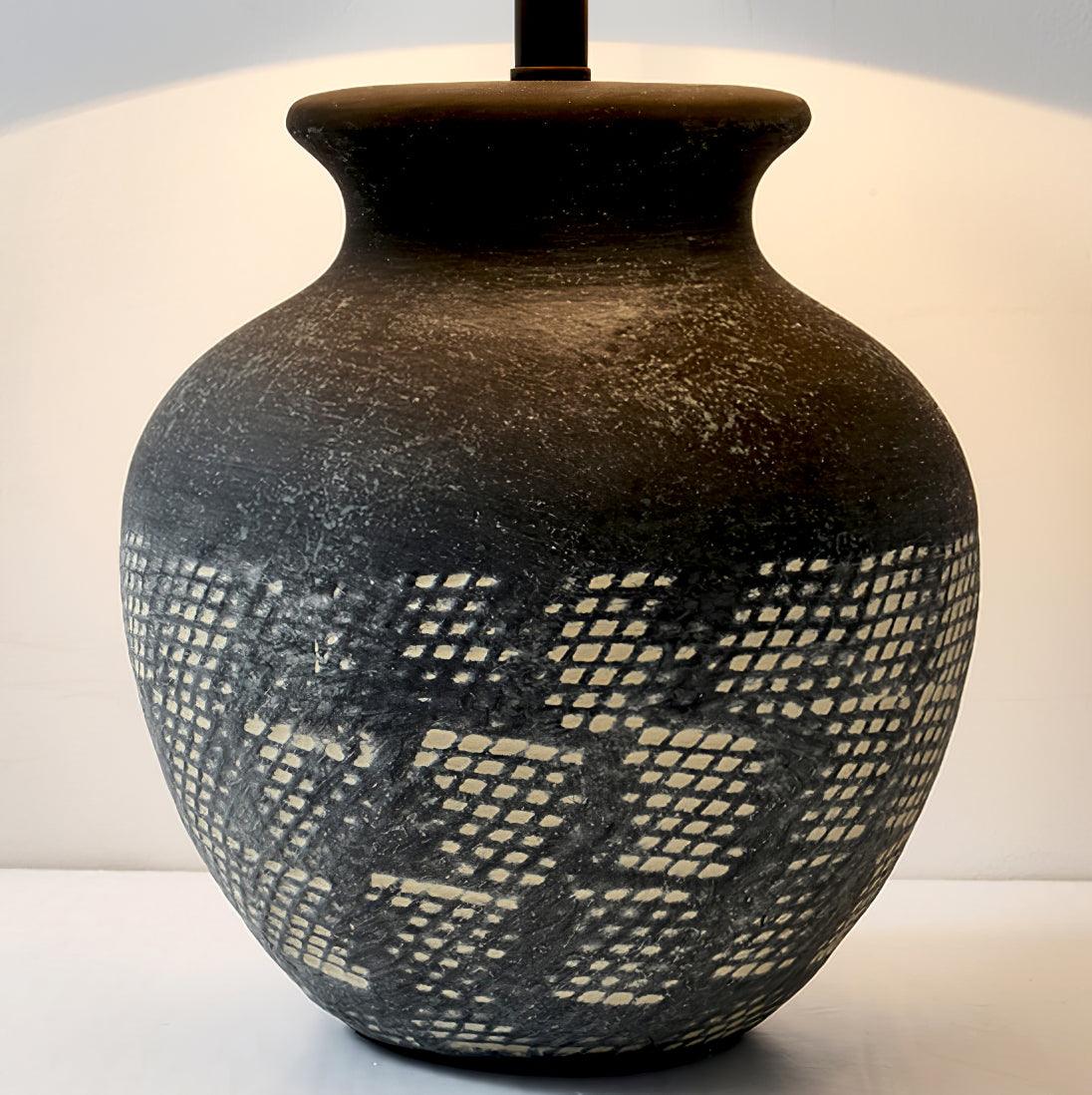 Crin Minimalist Ceramics Table Lamp-Neutral Decor