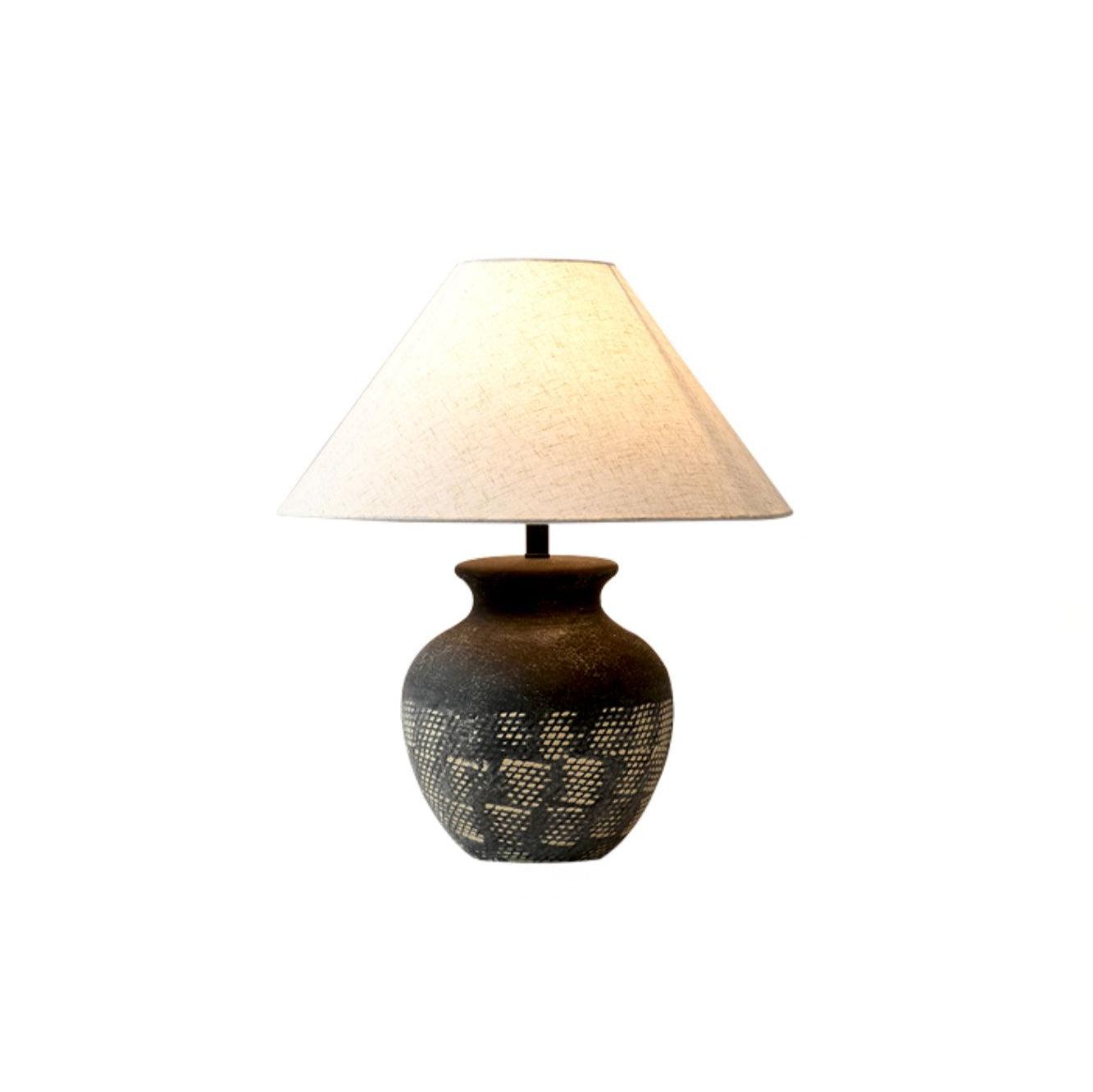 Crin Minimalist Ceramics Table Lamp-Neutral Decor