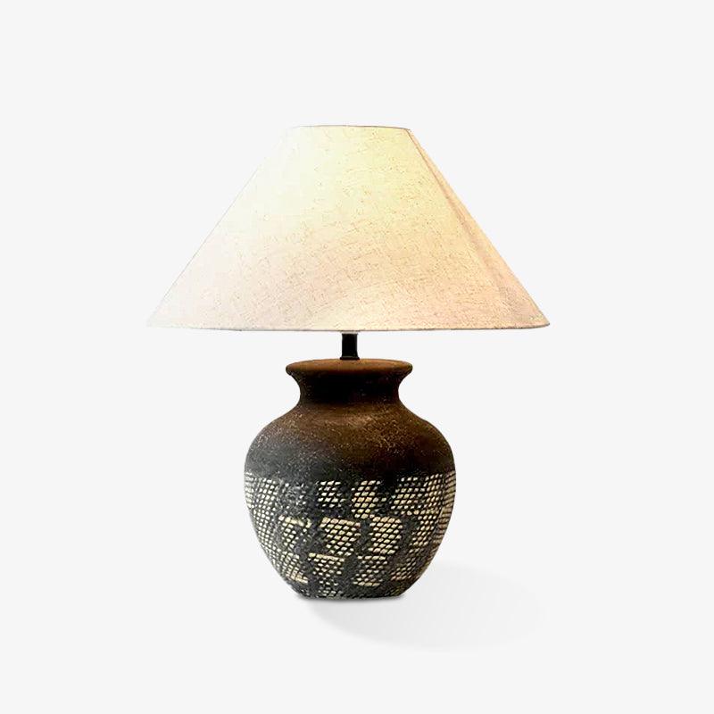 Crin Minimalist Ceramics Table Lamp-Neutral Decor