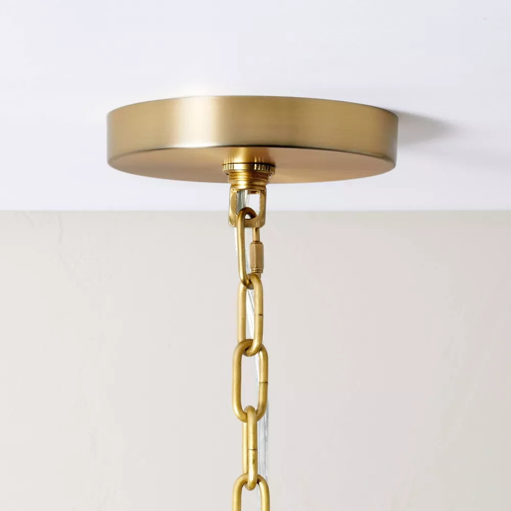 Kvennuvyn Modern Minimalist Metal Fabric Chandelier