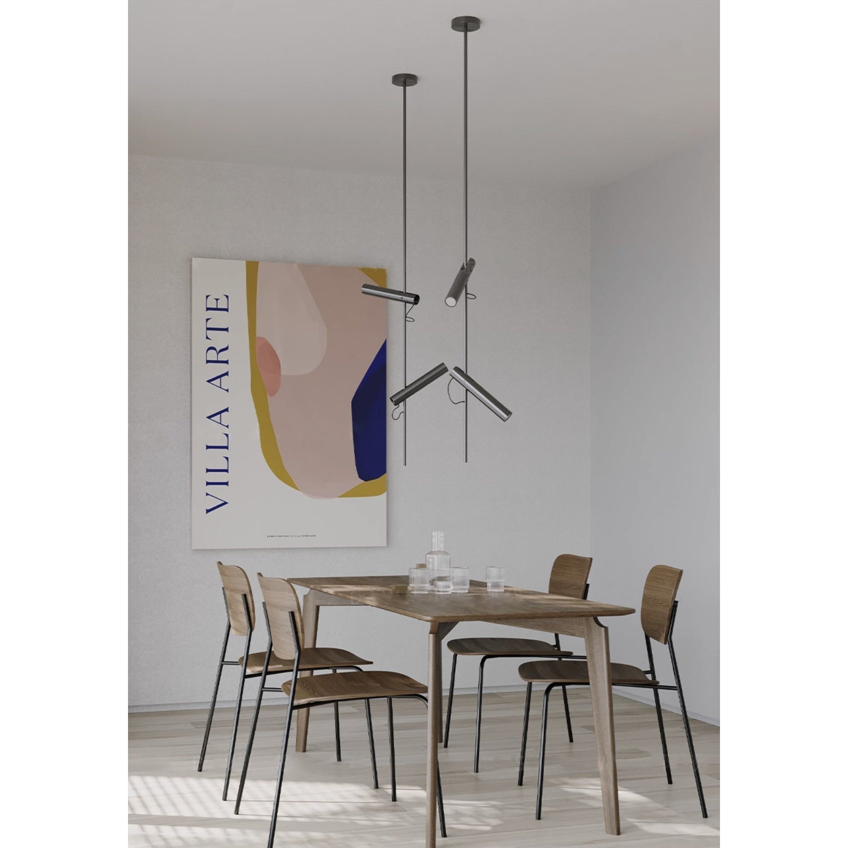 Jarnbruvyi Modern Minimalist Line Metal Pendant Light