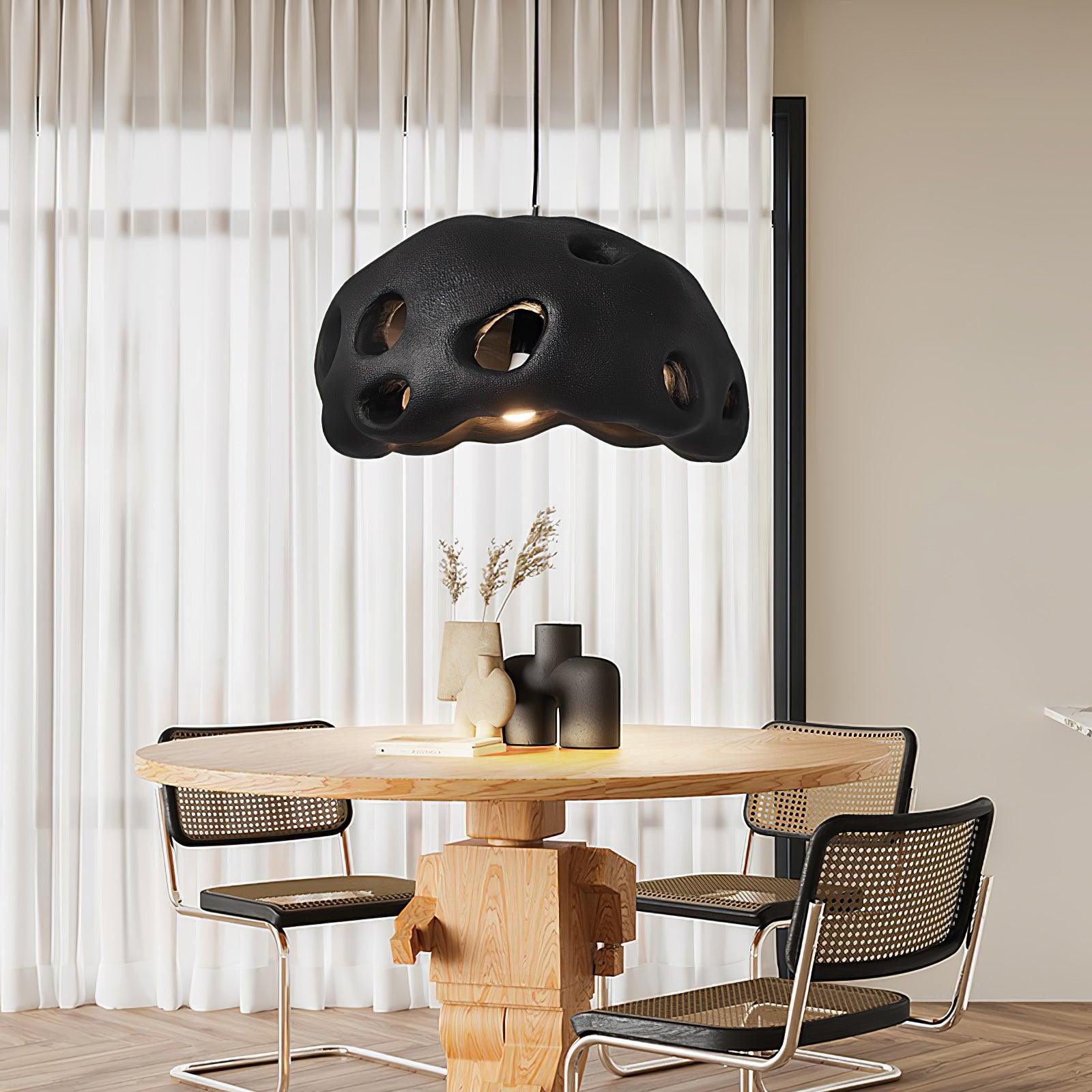 Lustra Pendant Light Resin White for Living Room-Neutral Decor