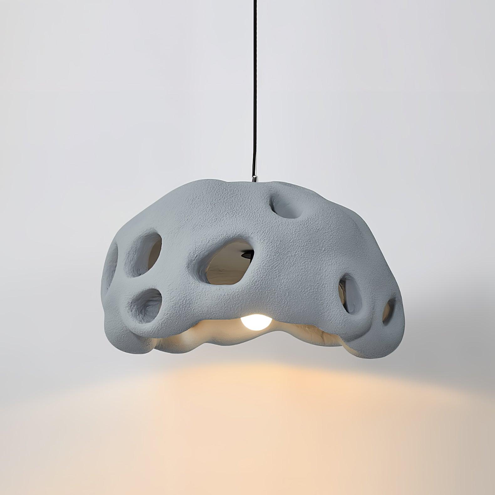 Lustra Pendant Light Resin White for Living Room-Neutral Decor