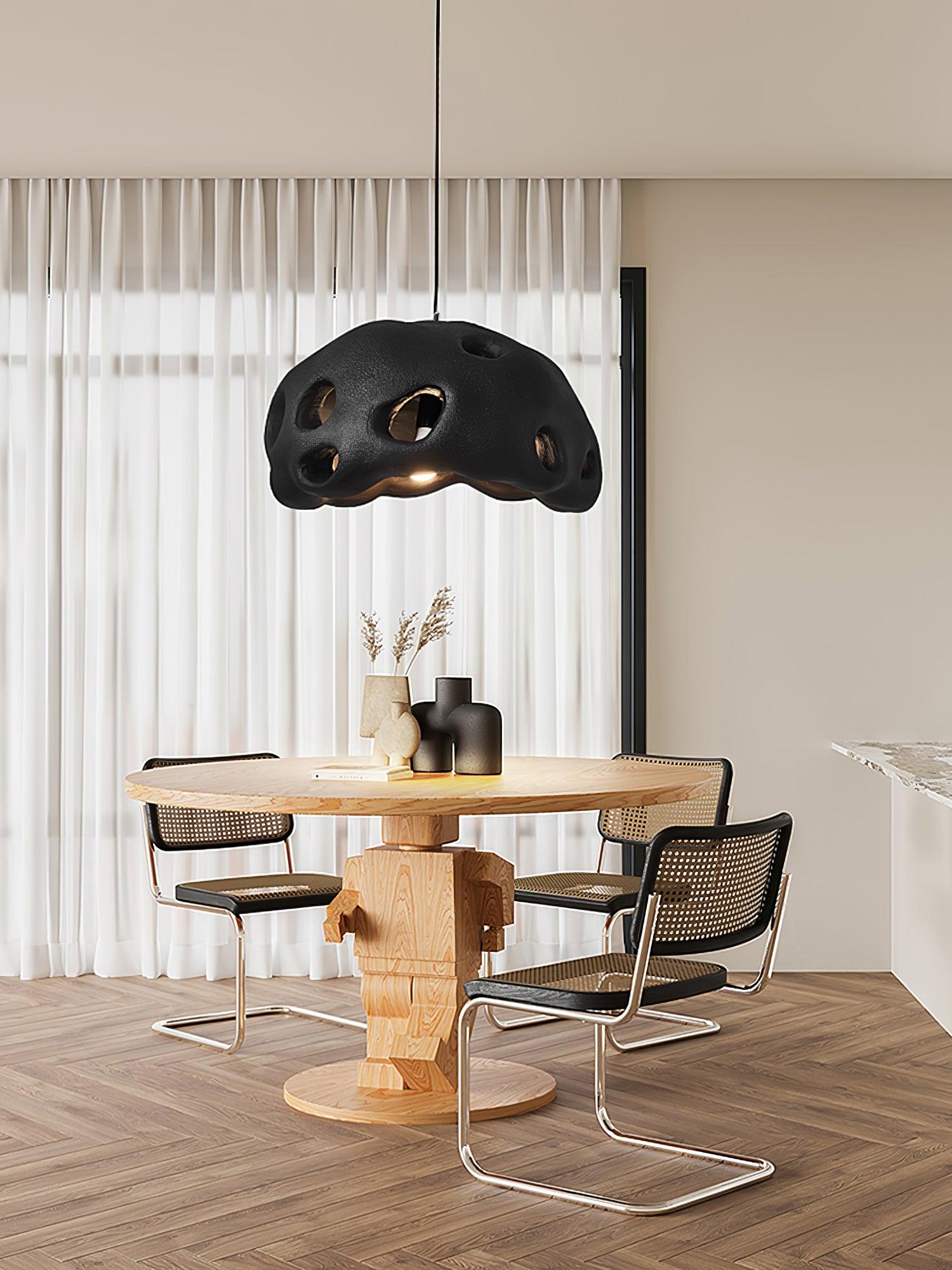 Lustra Pendant Light Resin White for Living Room-Neutral Decor