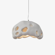 Lustra Pendant Light Resin White for Living Room-Neutral Decor