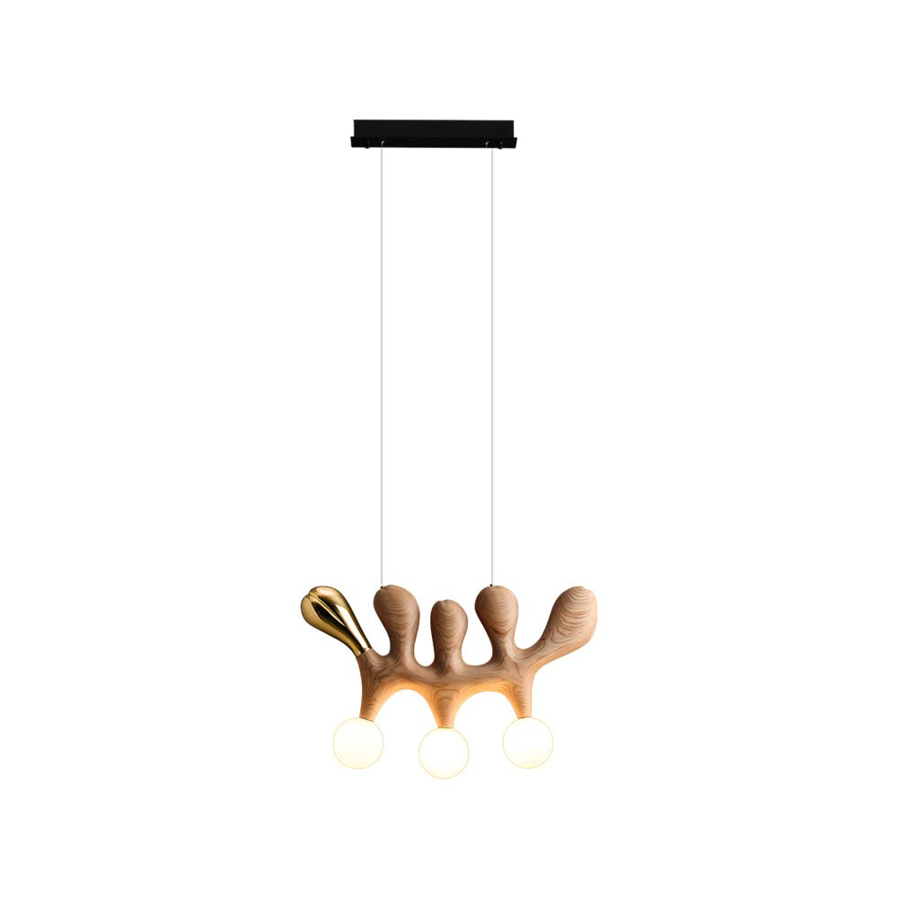 Sprout Contemporary Wood Pendant Lamp-Neutral Decor
