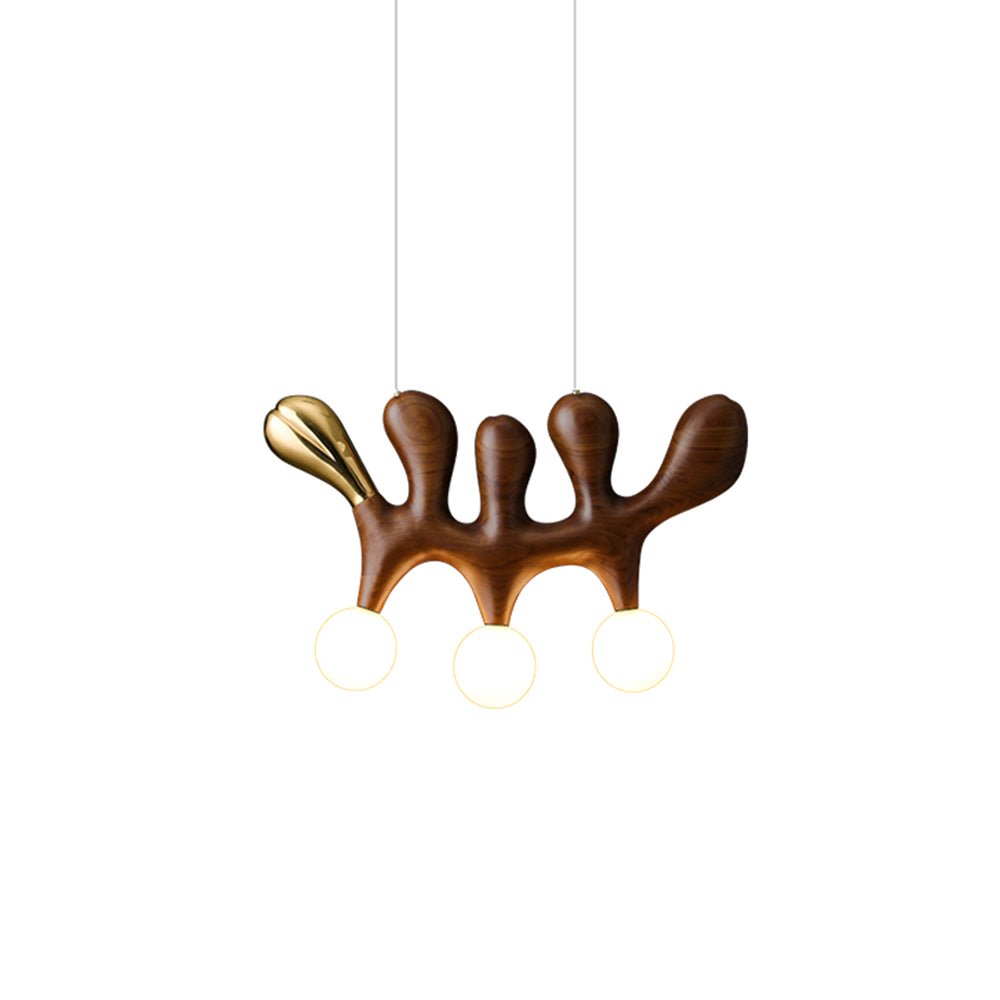 Sprout Contemporary Wood Pendant Lamp-Neutral Decor