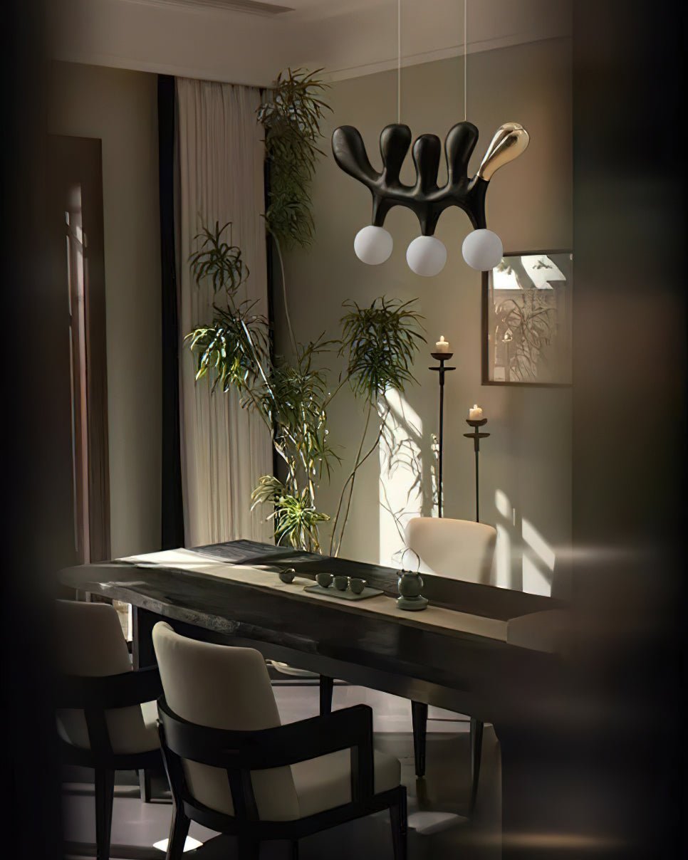 Sprout Contemporary Wood Pendant Lamp-Neutral Decor