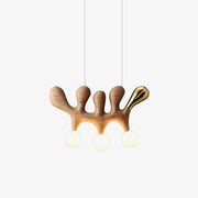 Sprout Contemporary Wood Pendant Lamp-Neutral Decor