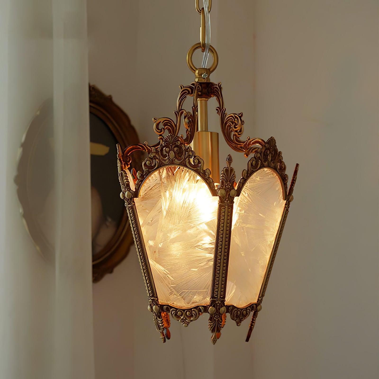 Lustra Pendant Lamp Brass Empire Antique Elegant-Neutral Decor