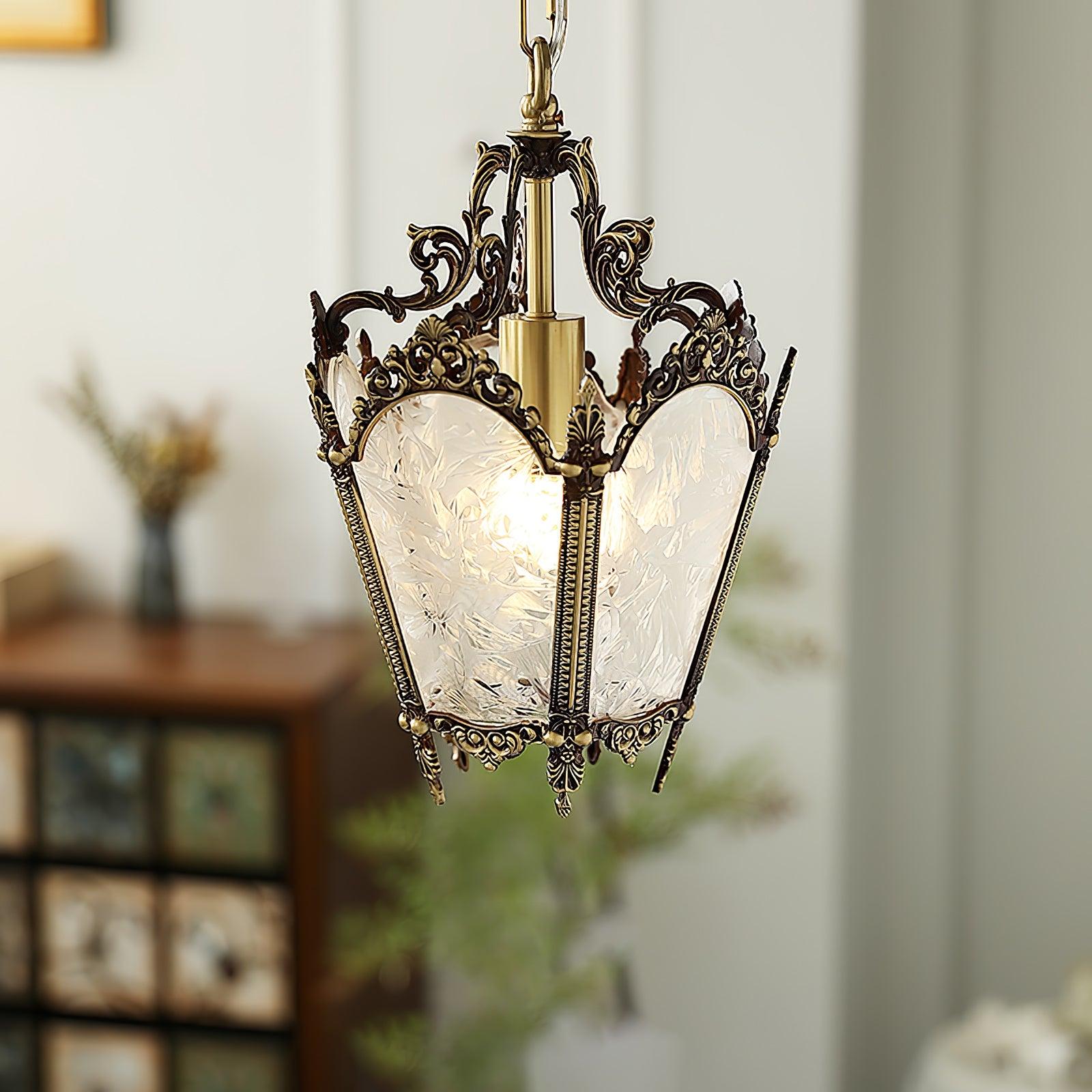Lustra Pendant Lamp Brass Empire Antique Elegant-Neutral Decor