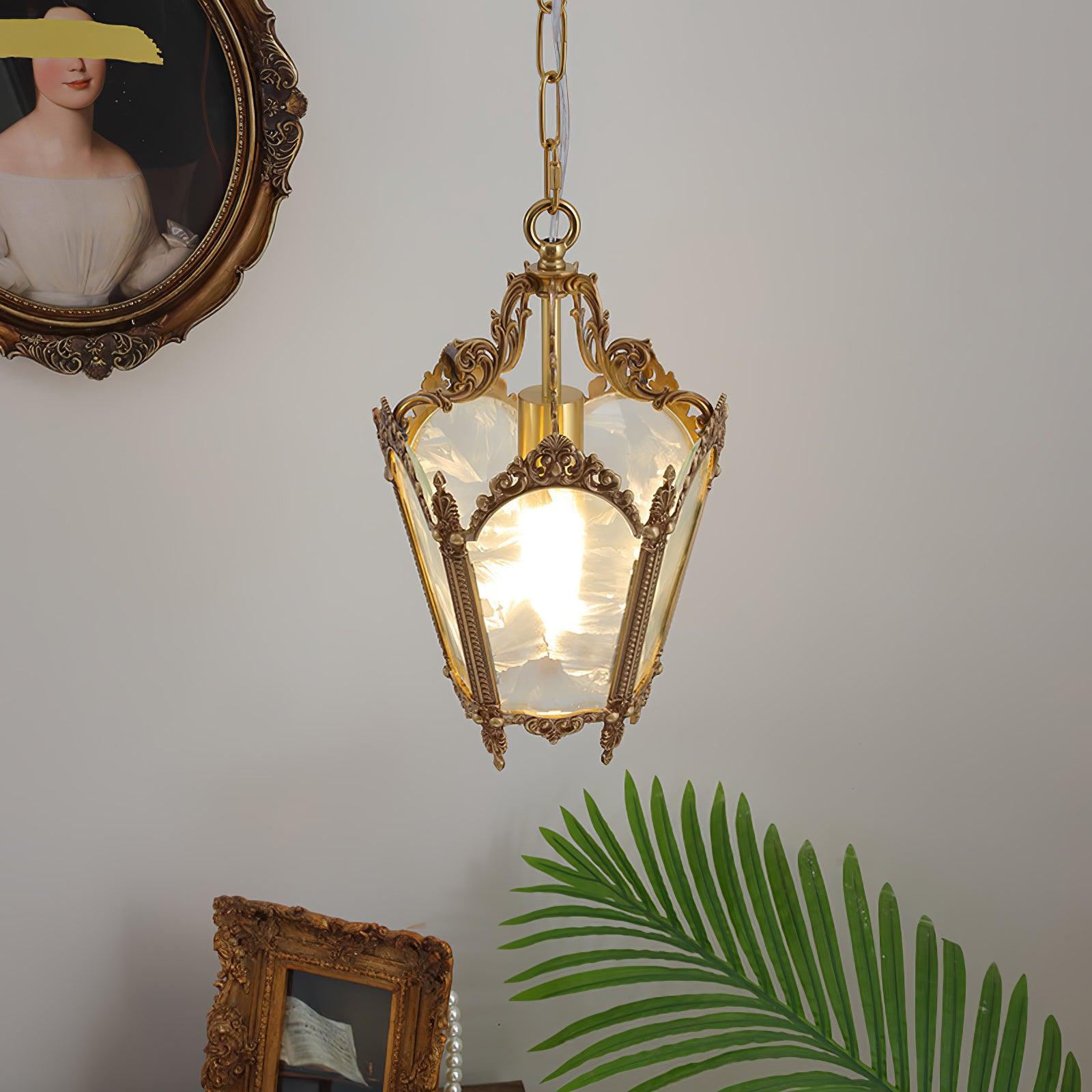 Lustra Pendant Lamp Brass Empire Antique Elegant-Neutral Decor