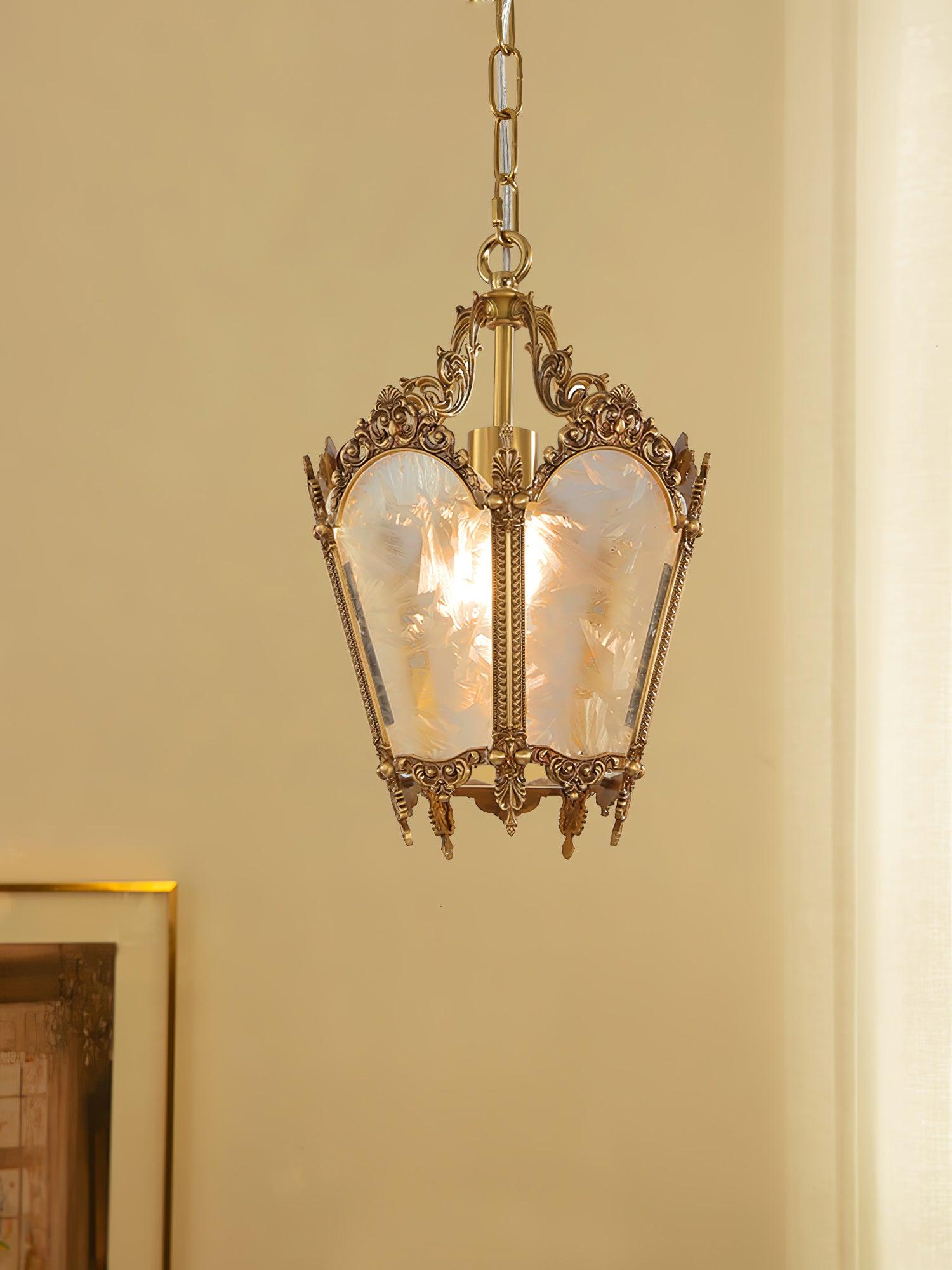 Lustra Pendant Lamp Brass Empire Antique Elegant-Neutral Decor