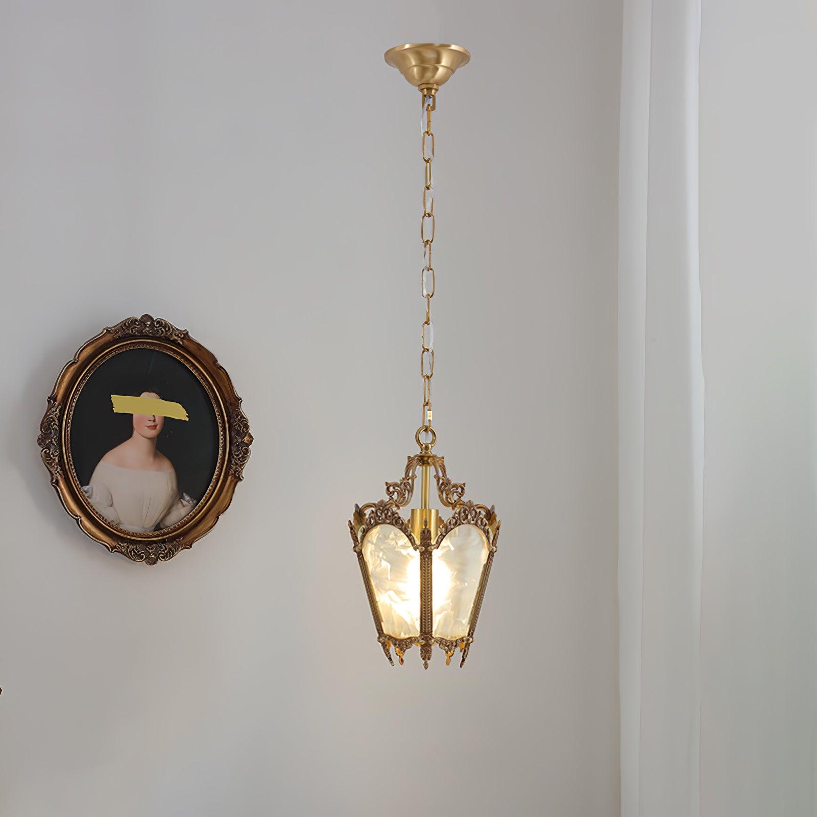 Lustra Pendant Lamp Brass Empire Antique Elegant-Neutral Decor