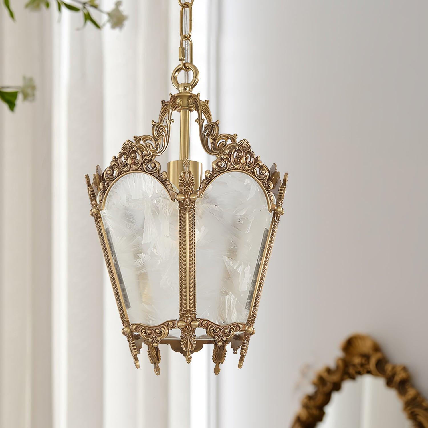 Lustra Pendant Lamp Brass Empire Antique Elegant-Neutral Decor