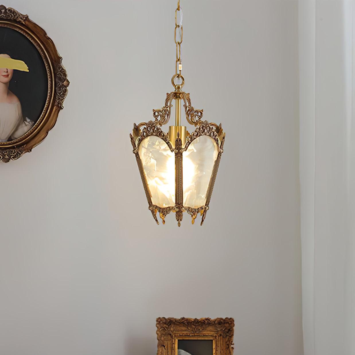 Lustra Pendant Lamp Brass Empire Antique Elegant-Neutral Decor