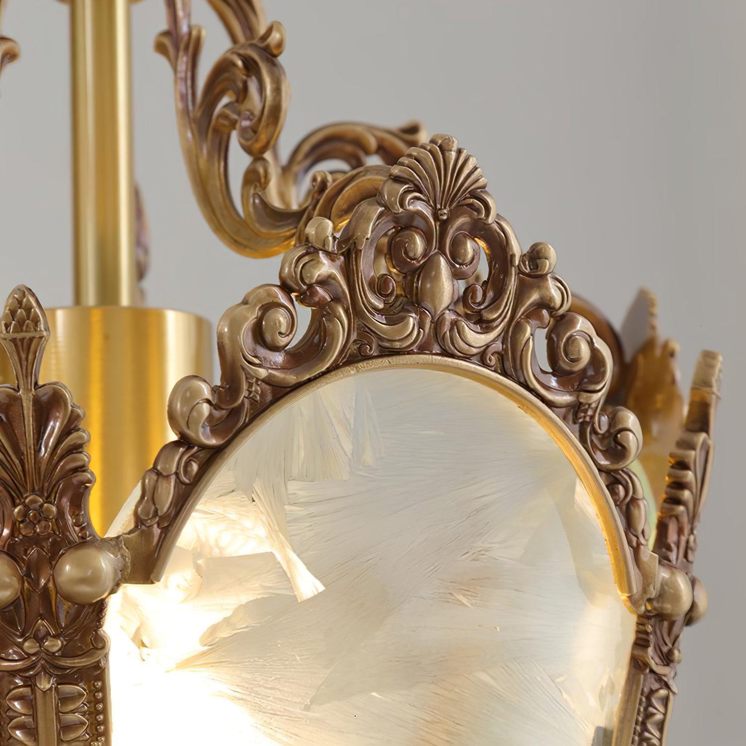 Lustra Pendant Lamp Brass Empire Antique Elegant-Neutral Decor
