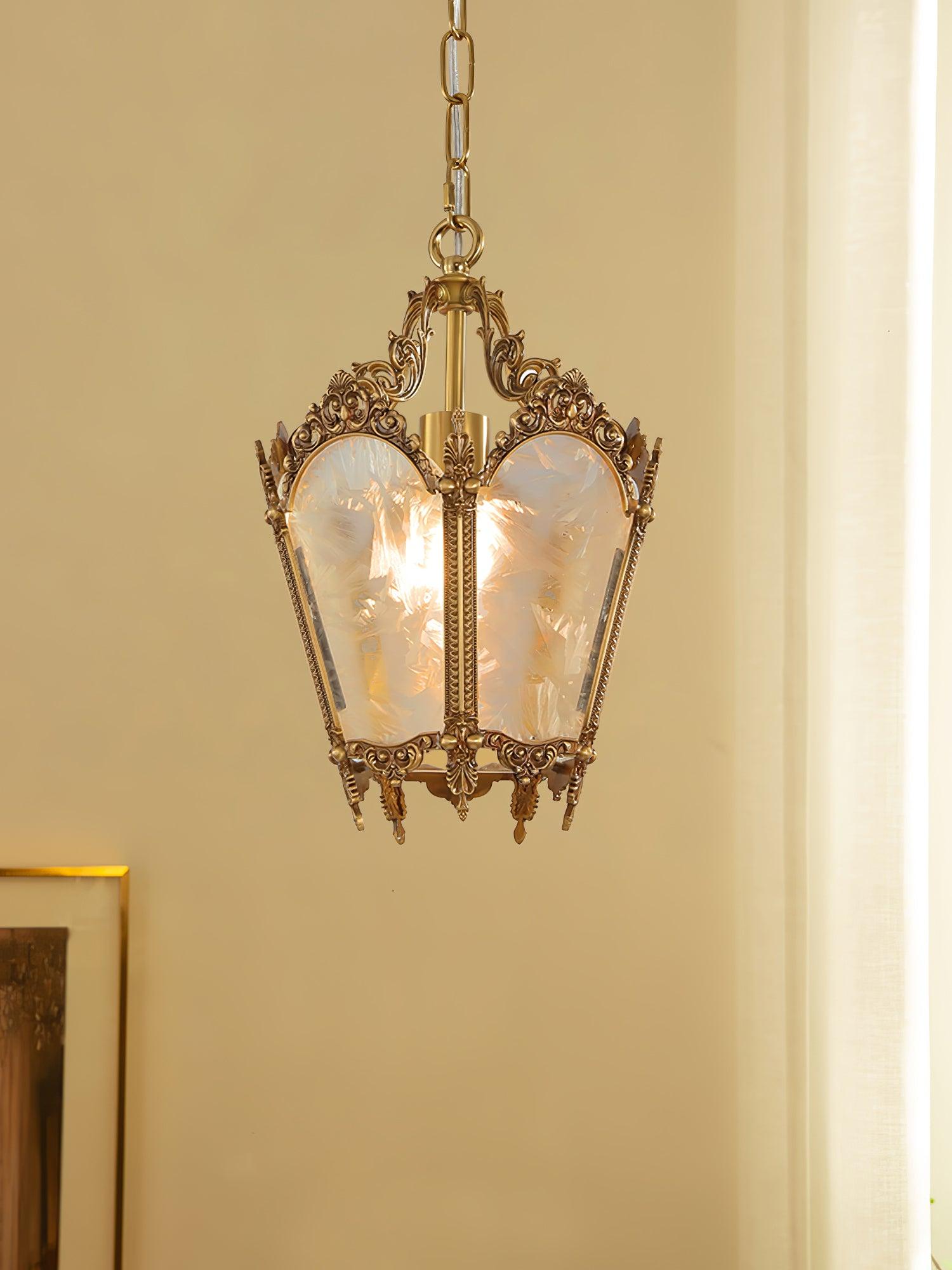 Lustra Pendant Lamp Brass Empire Antique Elegant-Neutral Decor