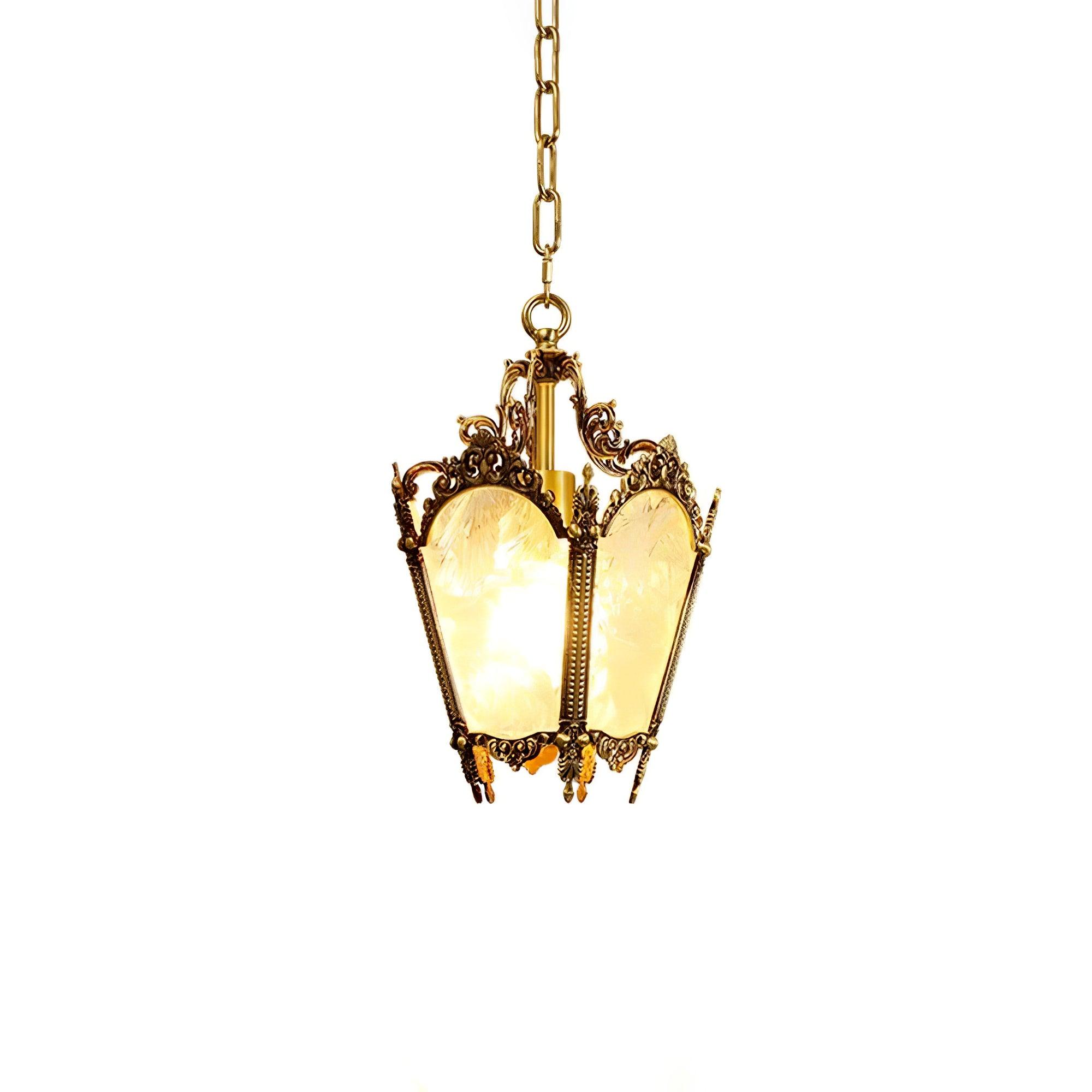 Lustra Pendant Lamp Brass Empire Antique Elegant-Neutral Decor