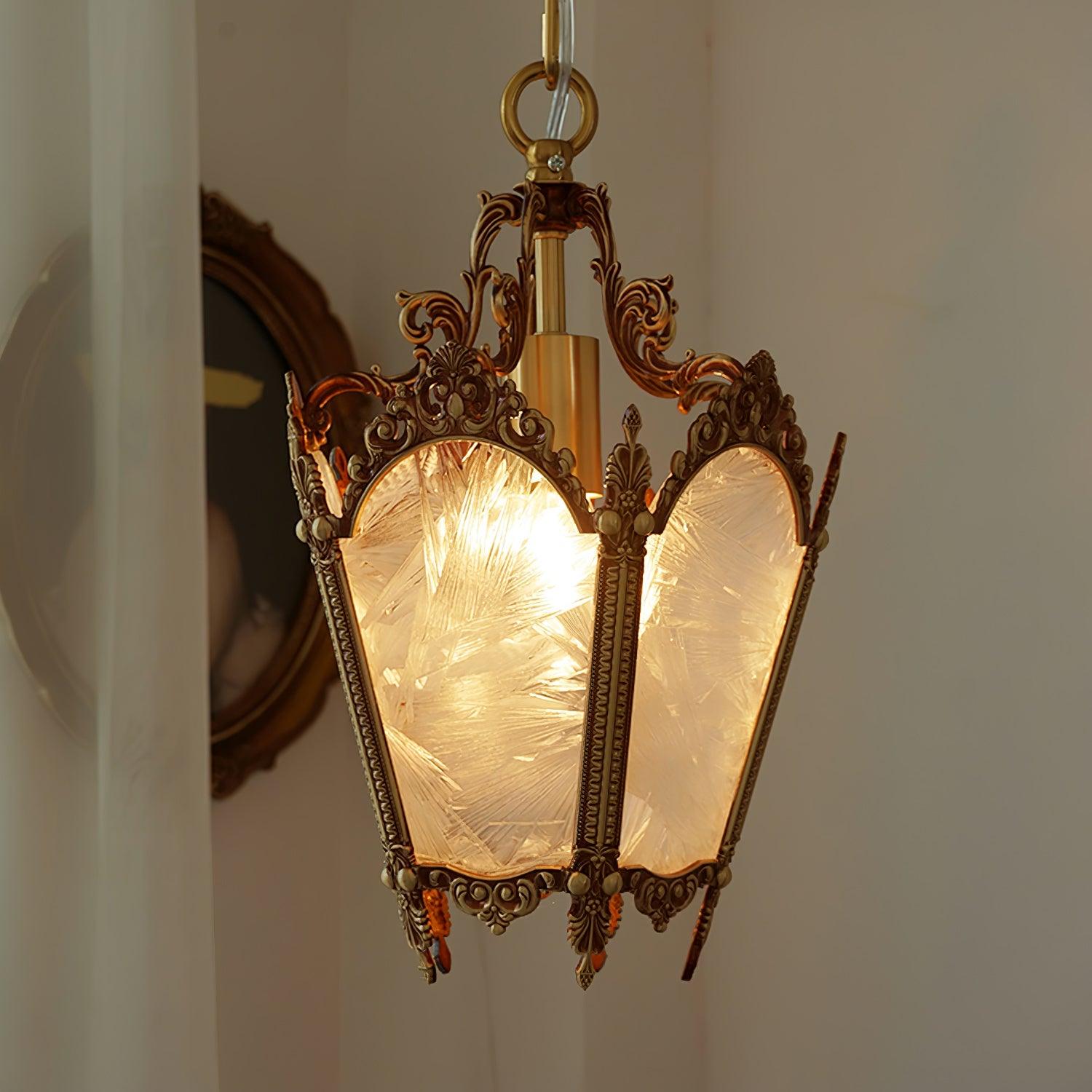 Lustra Pendant Lamp Brass Empire Antique Elegant-Neutral Decor