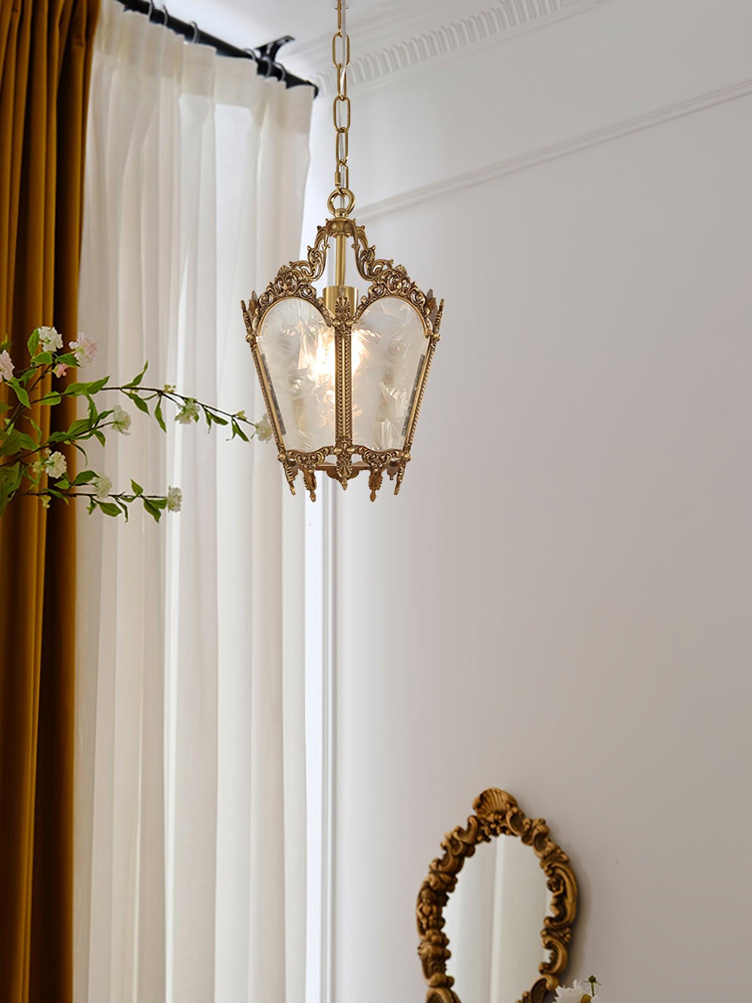 Lustra Pendant Lamp Brass Empire Antique Elegant-Neutral Decor