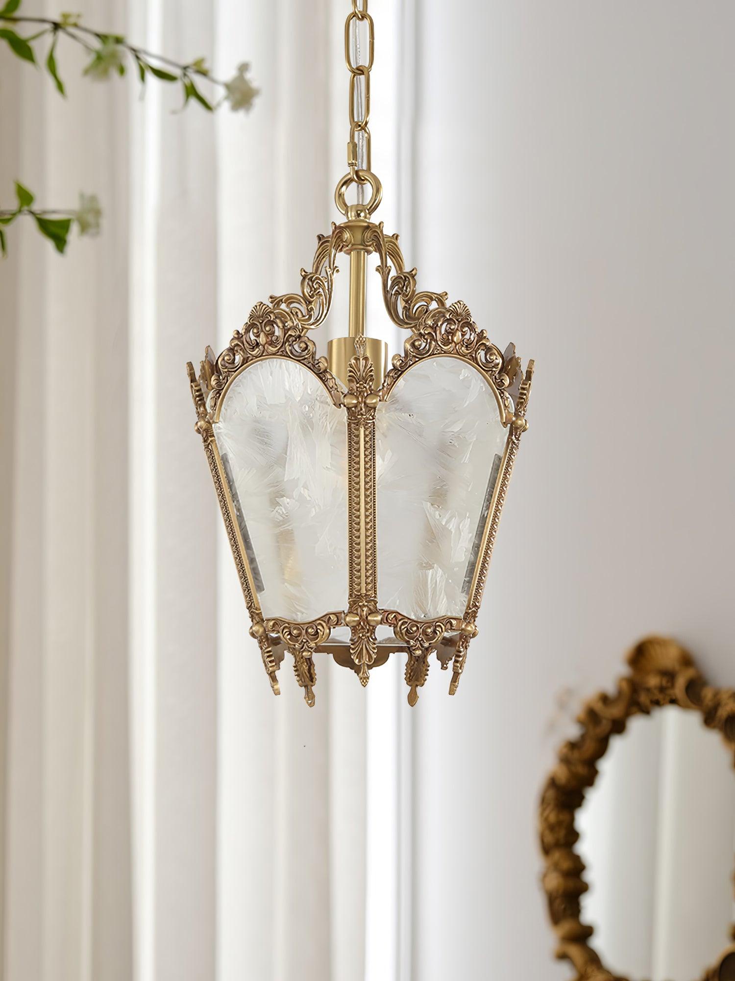 Lustra Pendant Lamp Brass Empire Antique Elegant-Neutral Decor