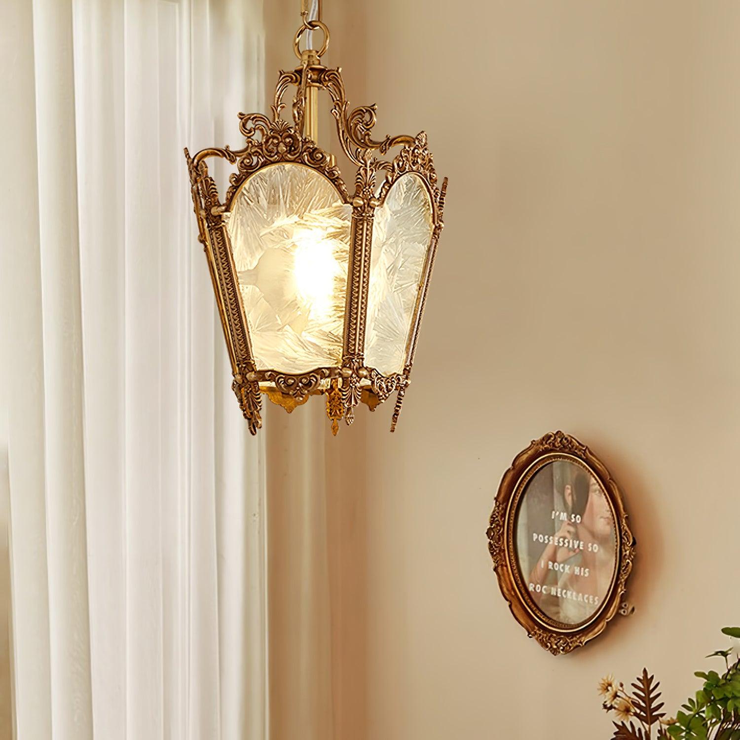 Lustra Pendant Lamp Brass Empire Antique Elegant-Neutral Decor