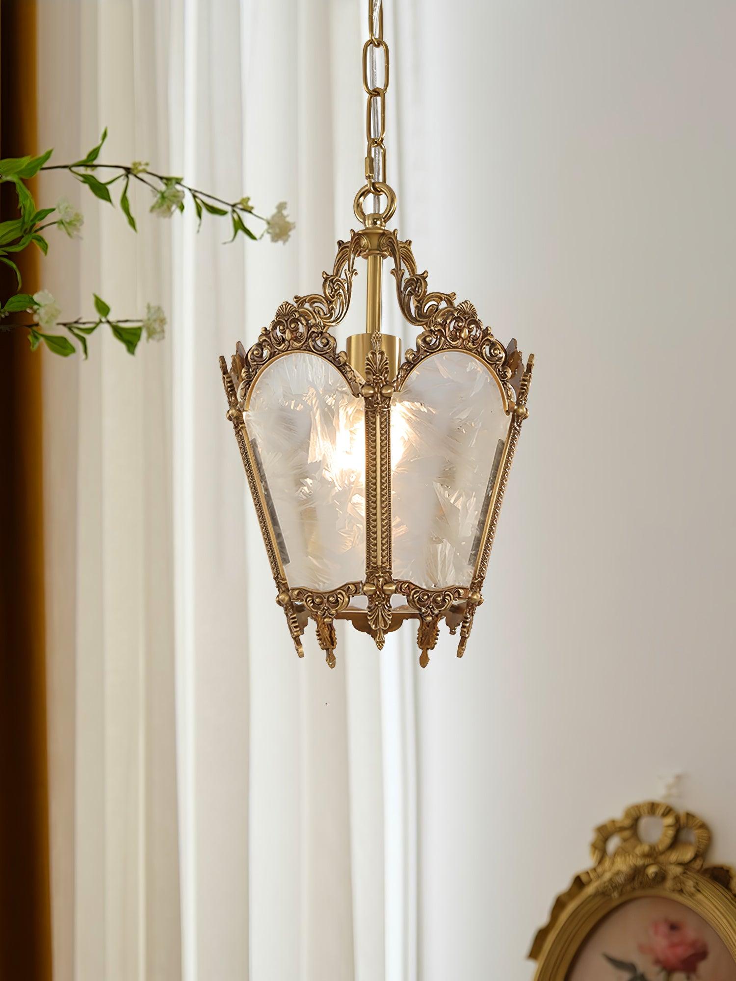 Lustra Pendant Lamp Brass Empire Antique Elegant-Neutral Decor