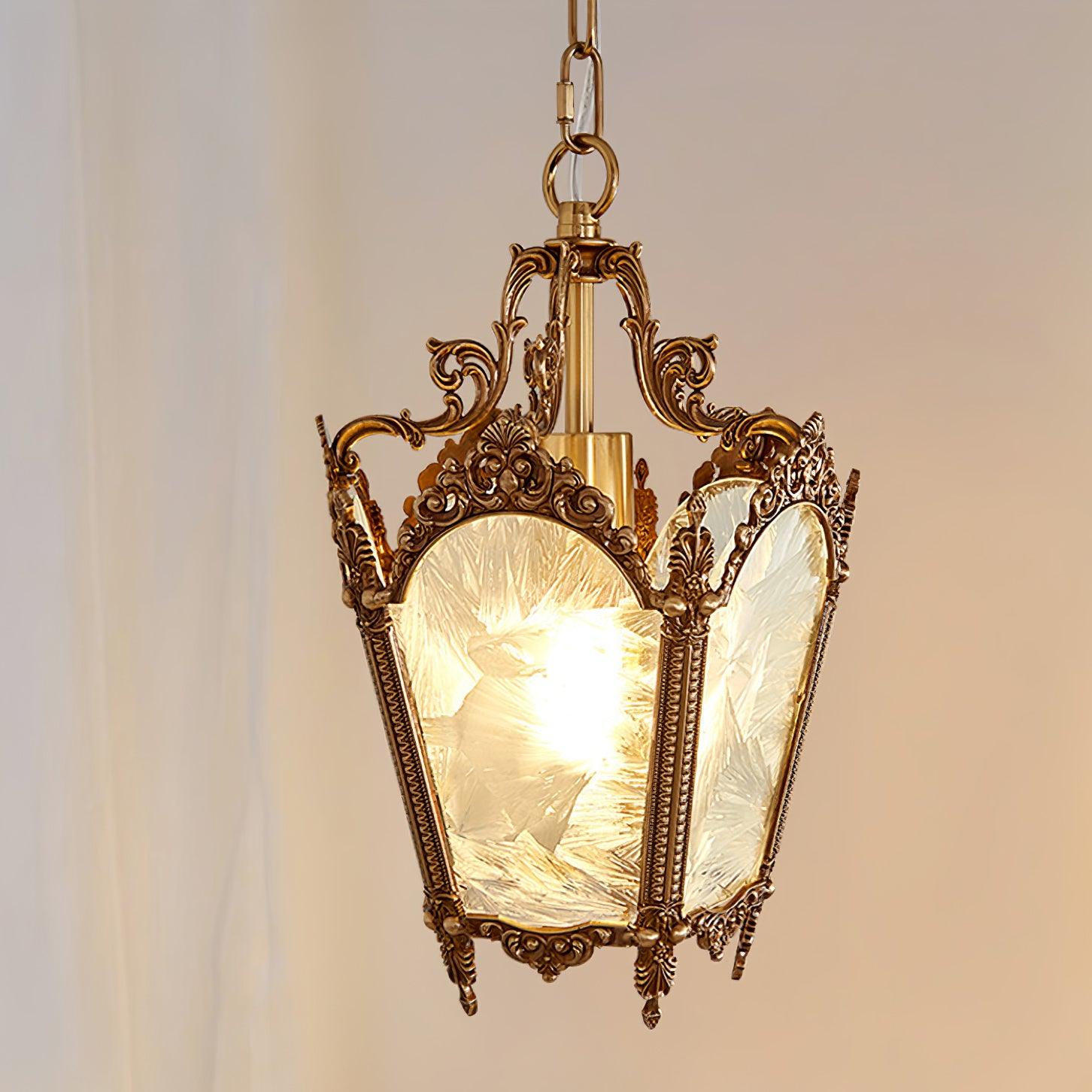 Lustra Pendant Lamp Brass Empire Antique Elegant-Neutral Decor