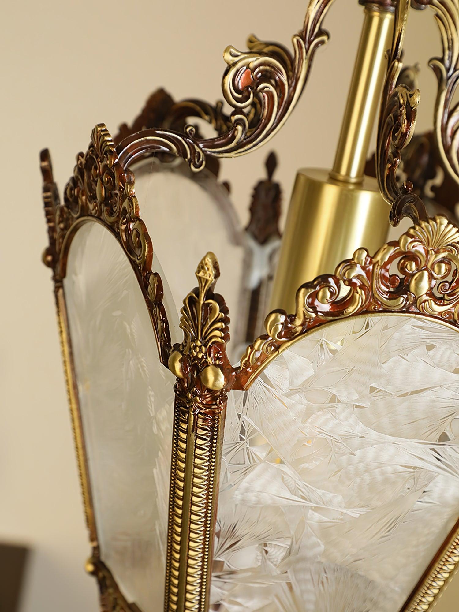 Lustra Pendant Lamp Brass Empire Antique Elegant-Neutral Decor