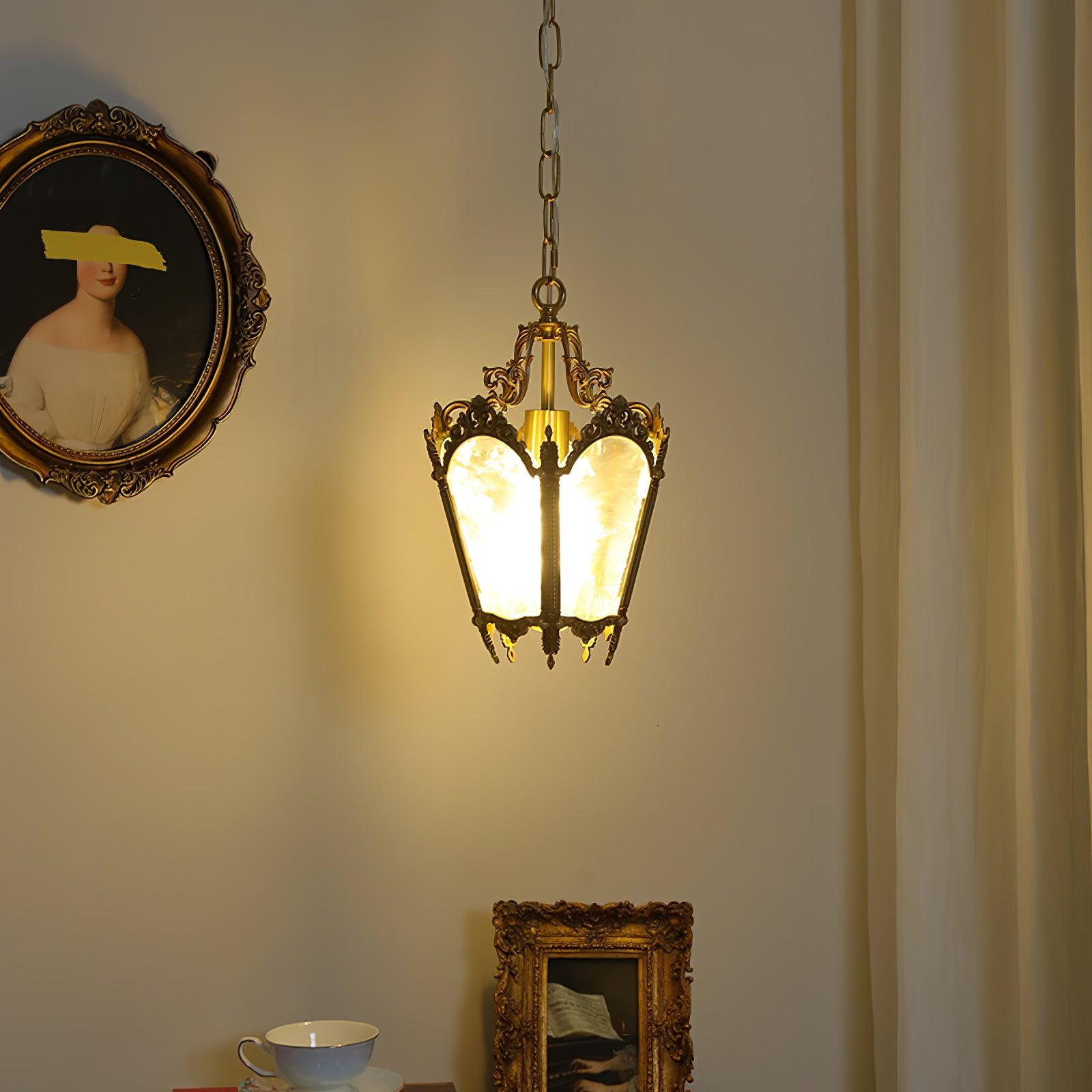 Lustra Pendant Lamp Brass Empire Antique Elegant-Neutral Decor