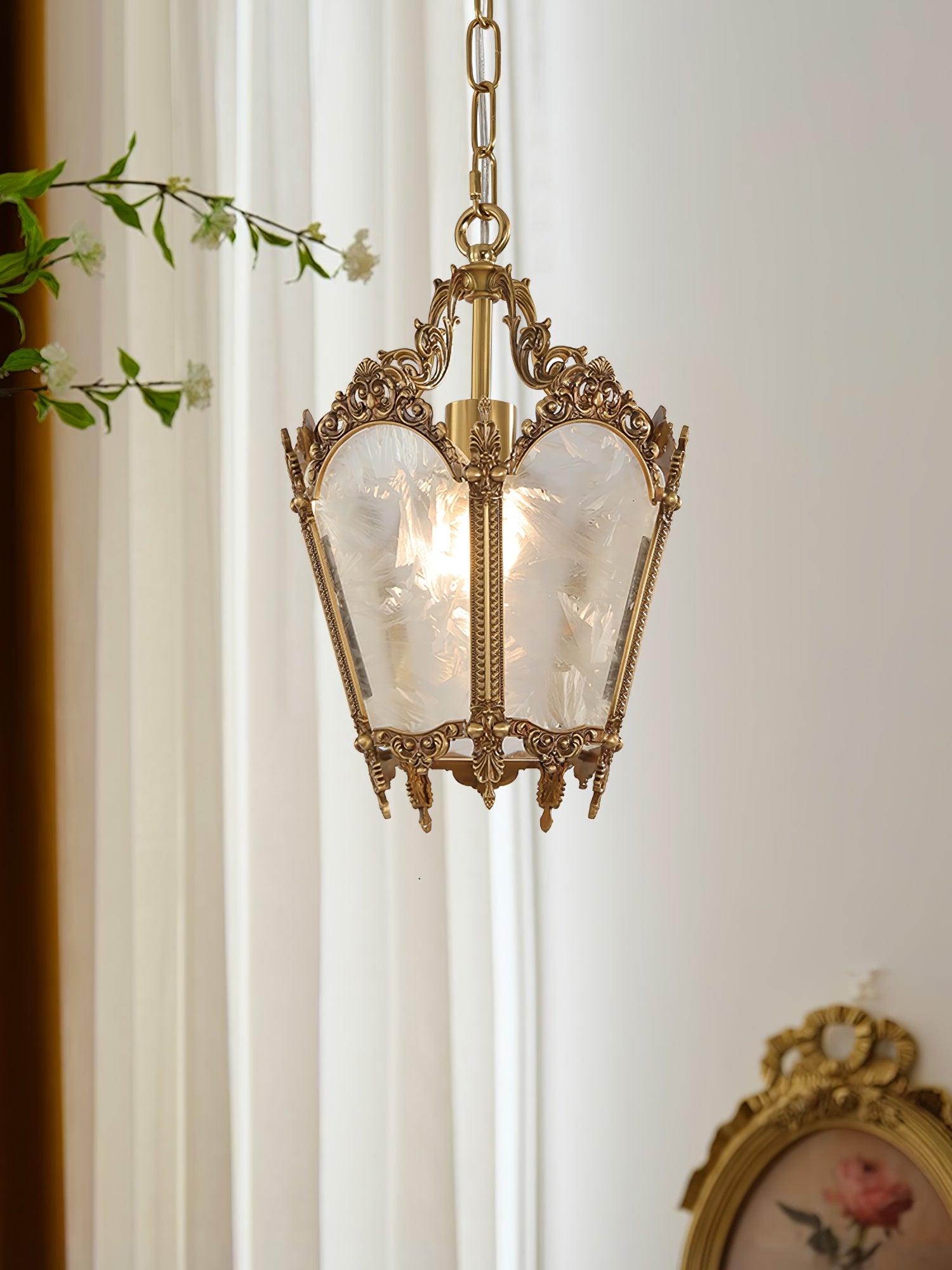 Lustra Pendant Lamp Brass Empire Antique Elegant-Neutral Decor