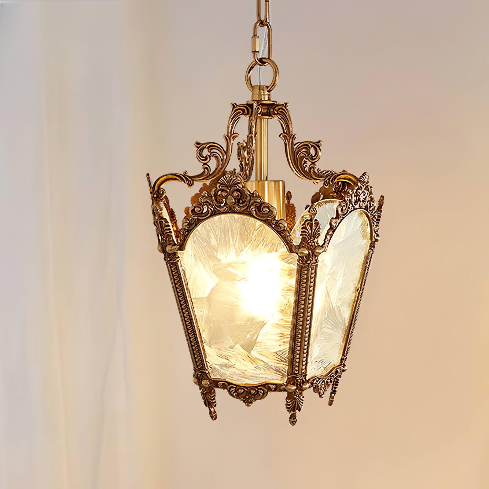 Lustra Pendant Lamp Brass Empire Antique Elegant-Neutral Decor