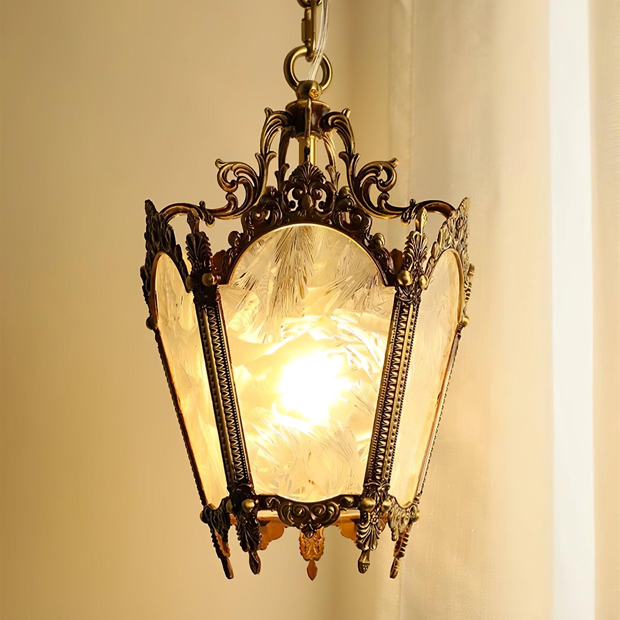 Lustra Pendant Lamp Brass Empire Antique Elegant-Neutral Decor