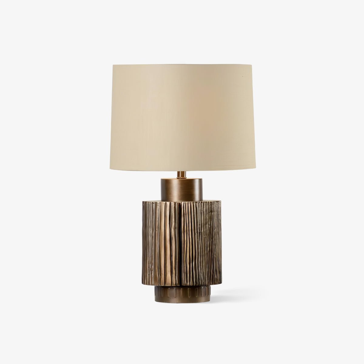 Lumeo Fabric Luxury Table Lamp-Neutral Decor