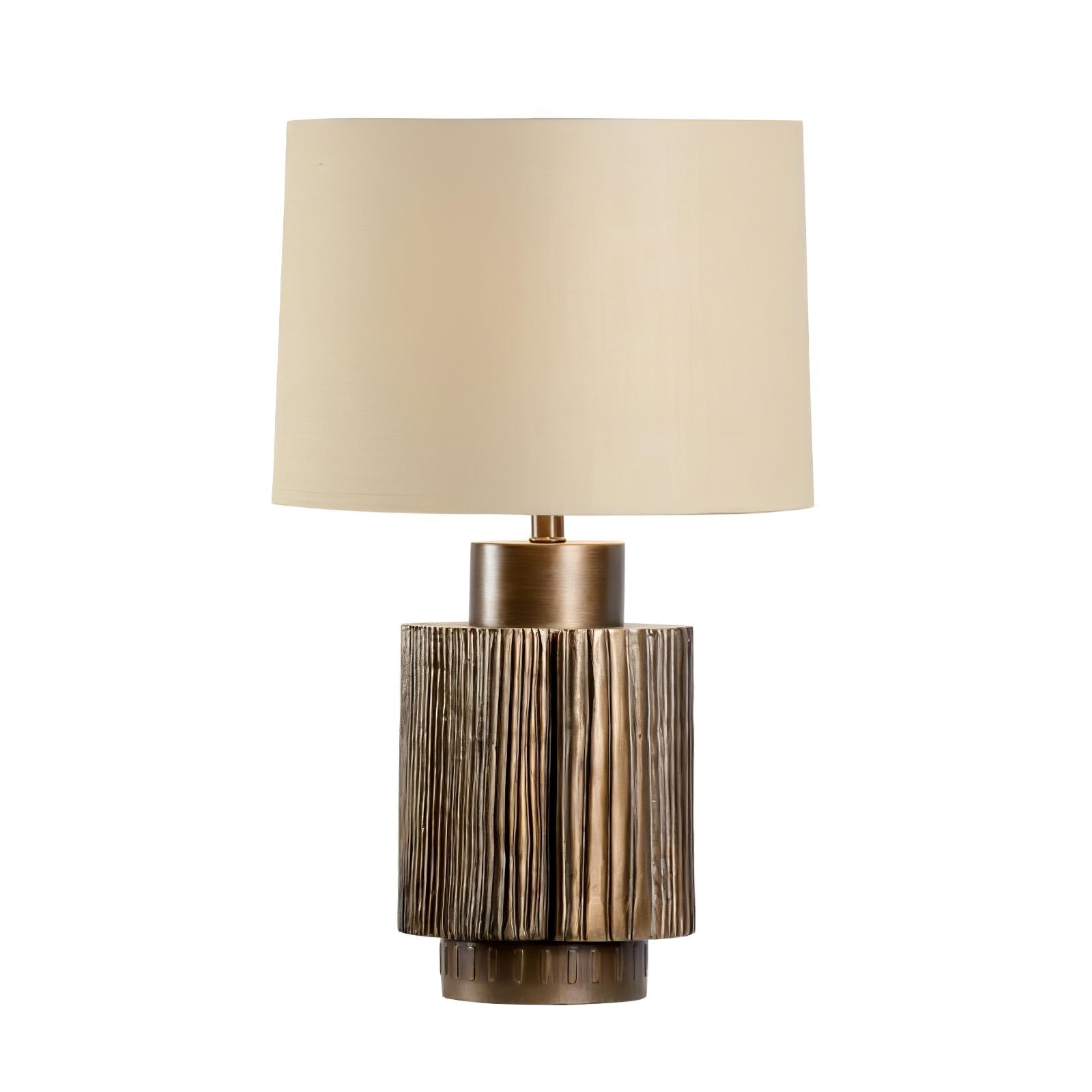 Lumeo Fabric Luxury Table Lamp-Neutral Decor